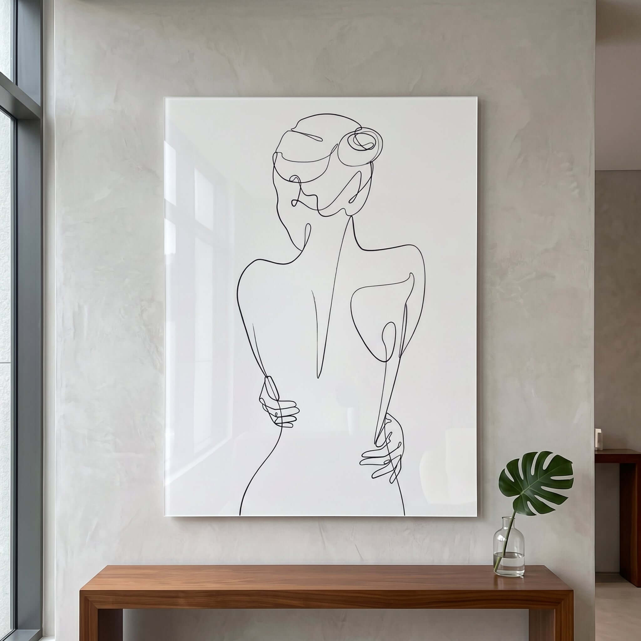 Cuadro Póster Silueta Femenina | Decoración Minimalista
