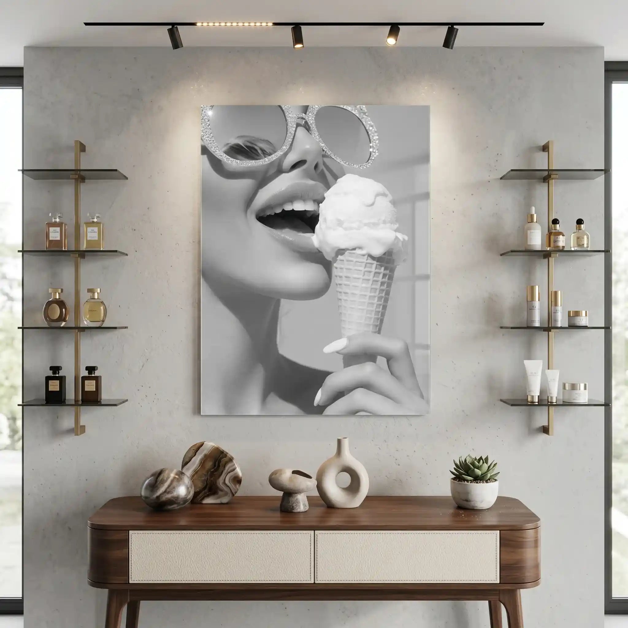 Cuadro Ice Cream Glam | Blanco y Negro