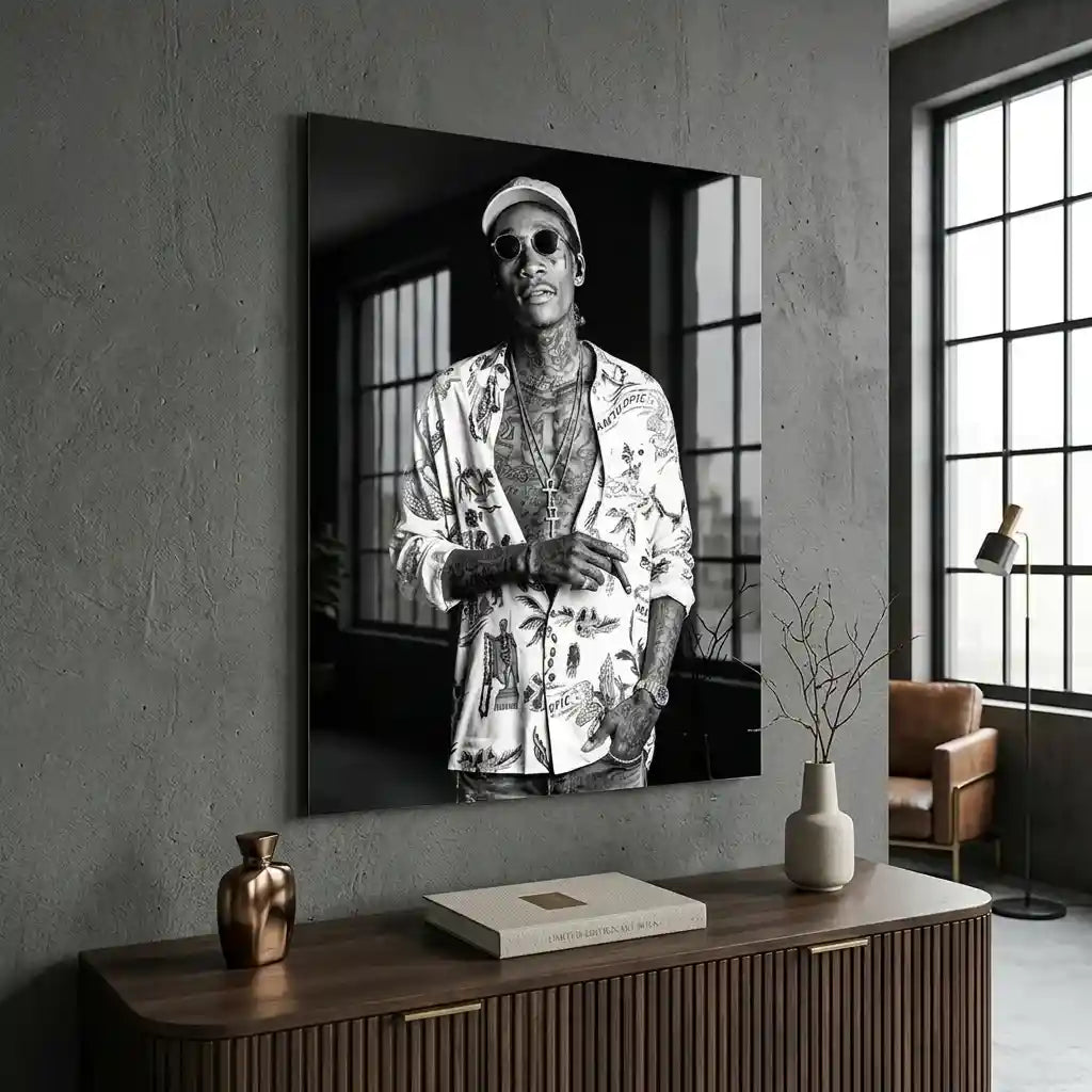 Cuadro Póster Wiz Khalifa | Decoración Hip Hop