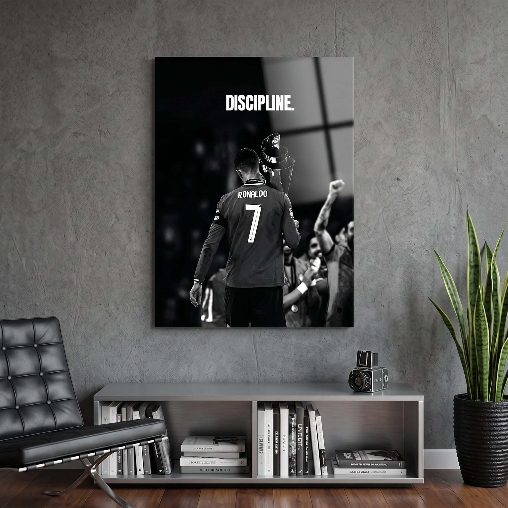 Cuadro Póster Cristiano Ronaldo Discipline | Decoración de Fútbol