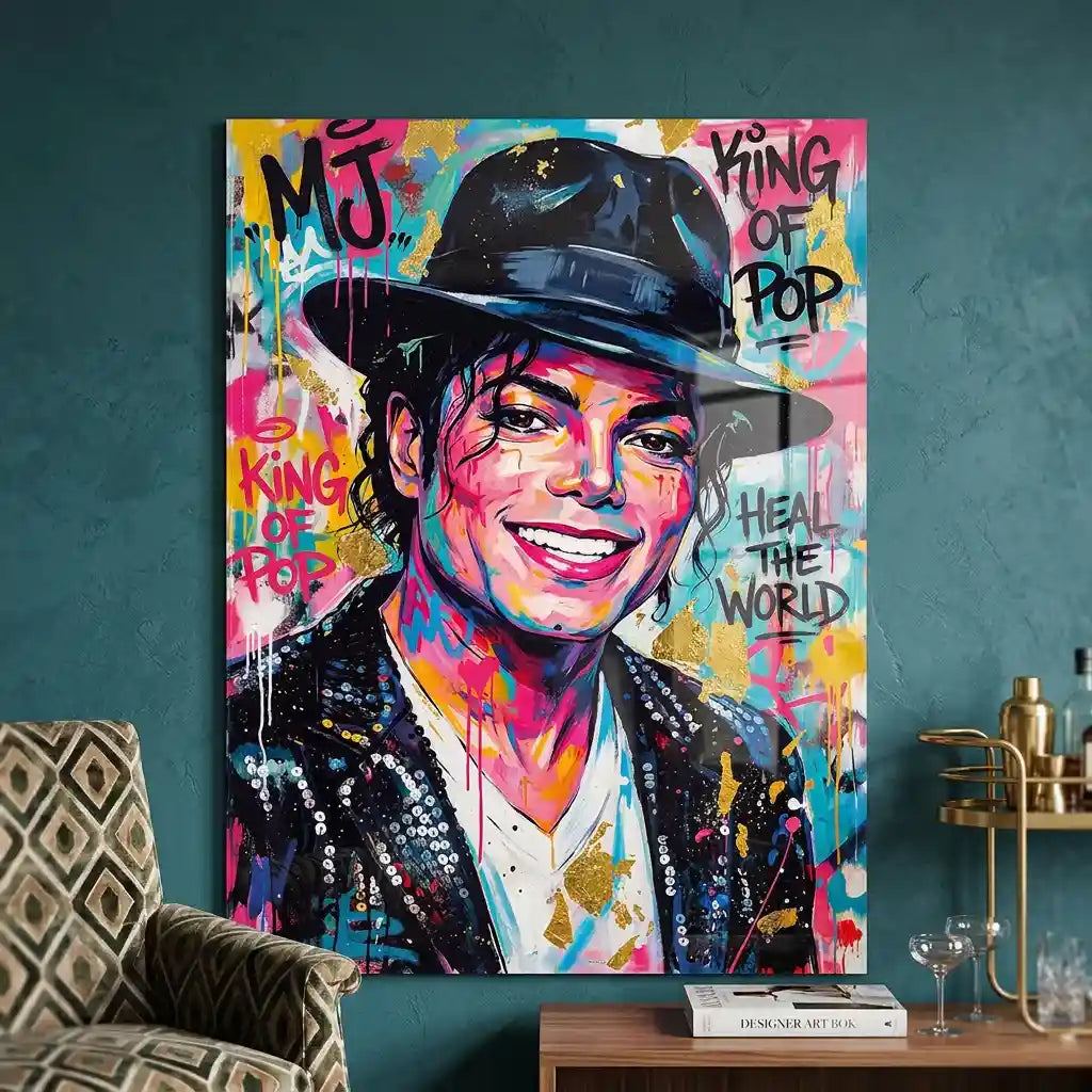 Cuadro Pop Art | Rey del Pop | Icono Musical Urbano