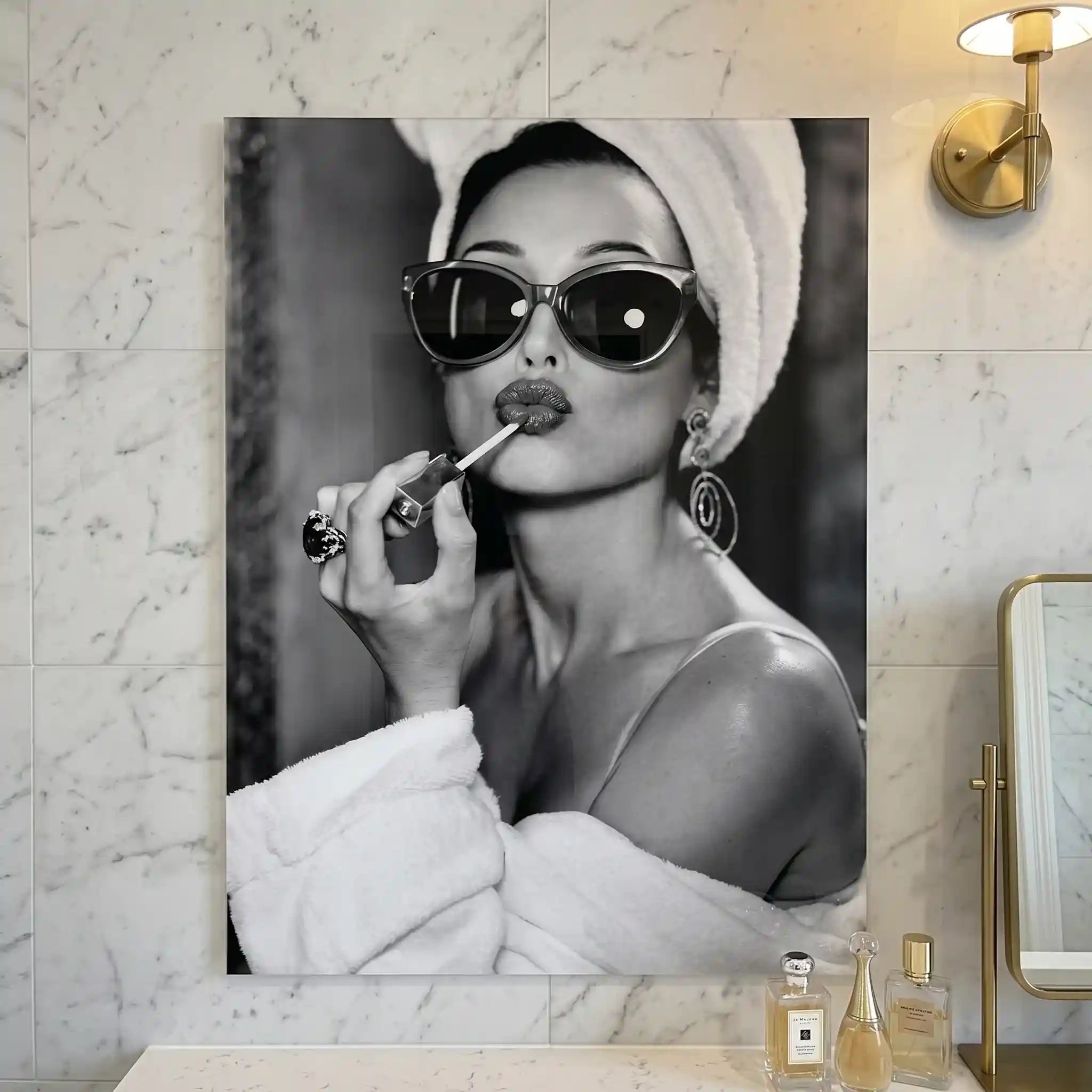 Cuadro Glamour en Blanco y Negro | Belleza y Estilo