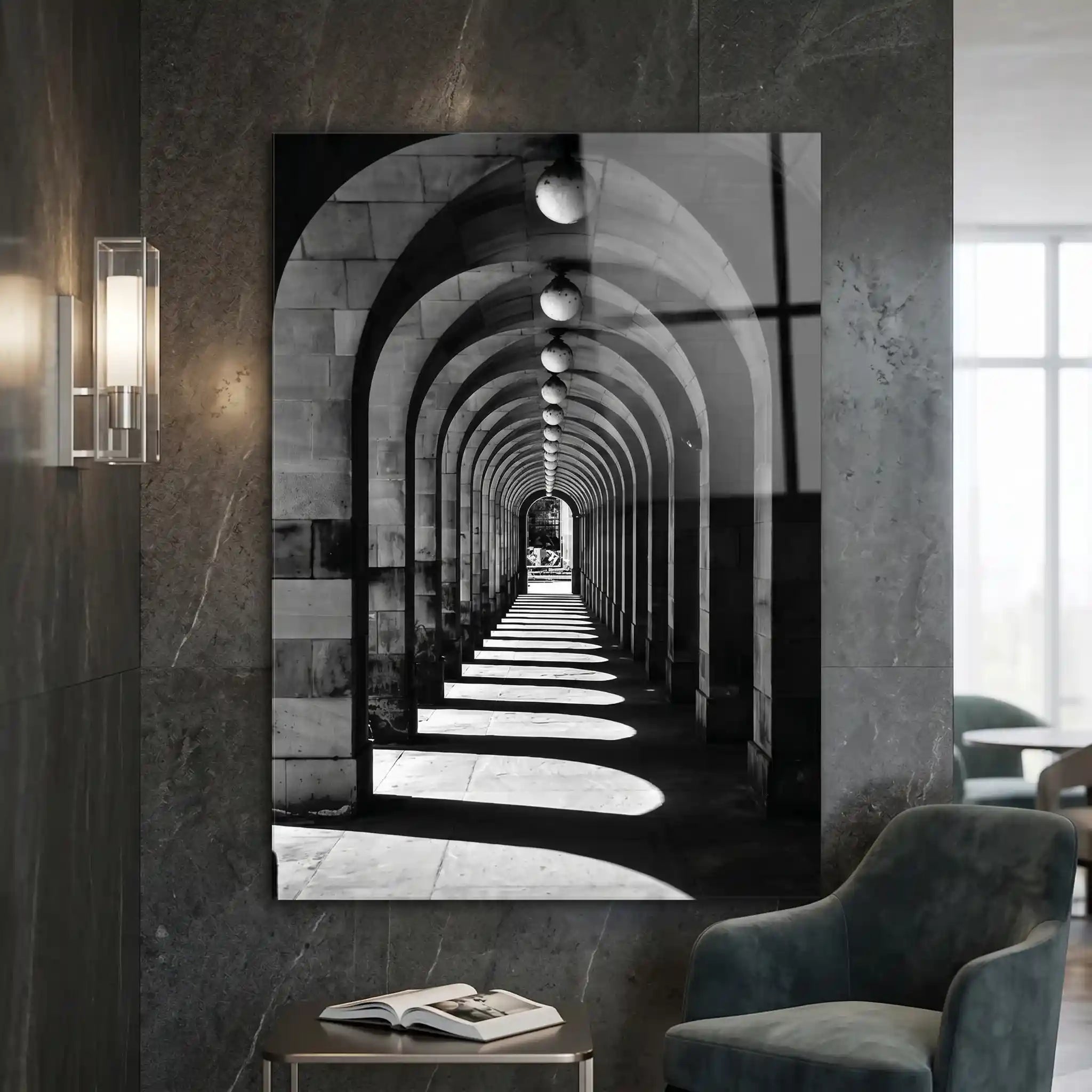 Cuadro Arcos de Luz | Black & White