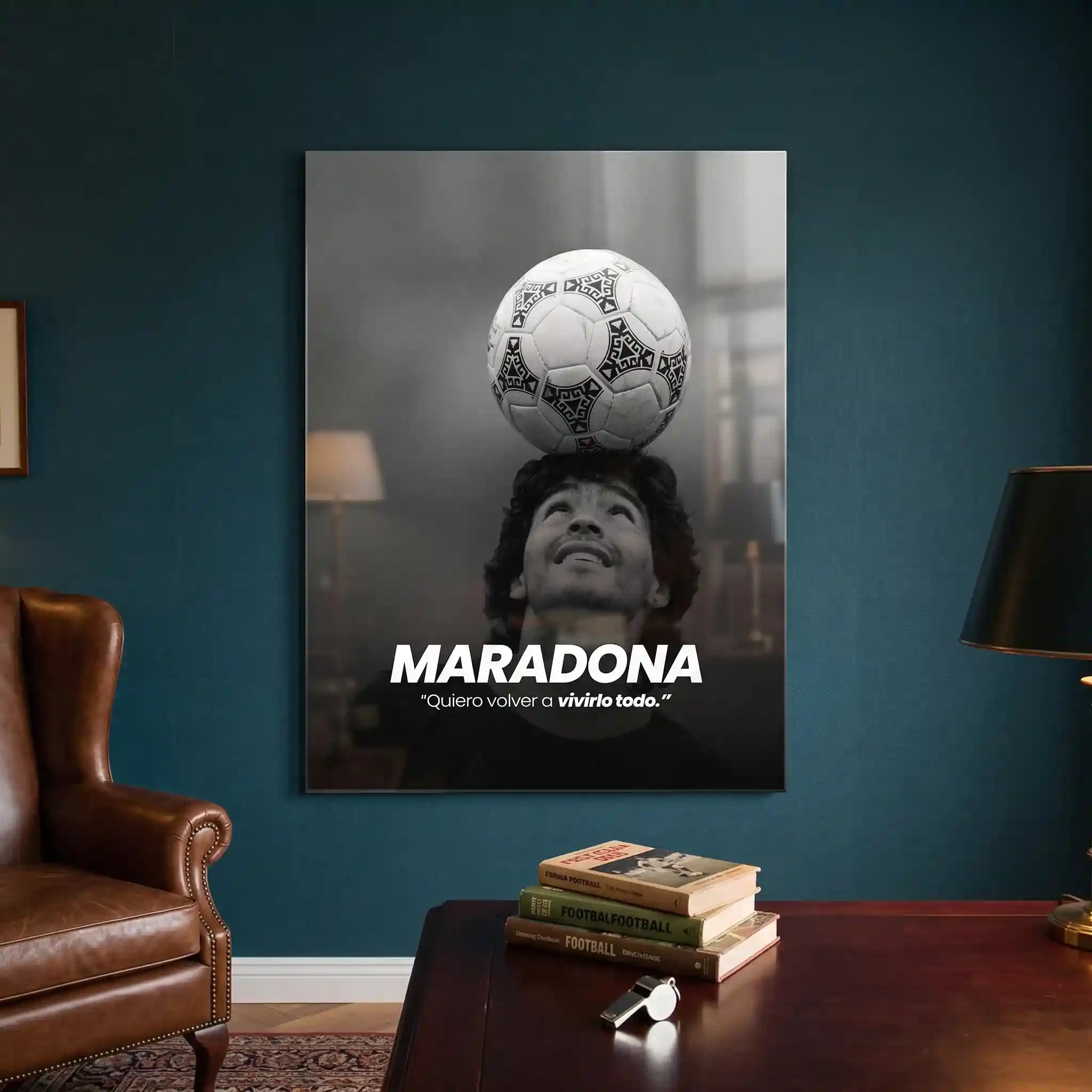 Cuadro Motivacional | Maradona | Quiero Volver a Vivirlo Todo