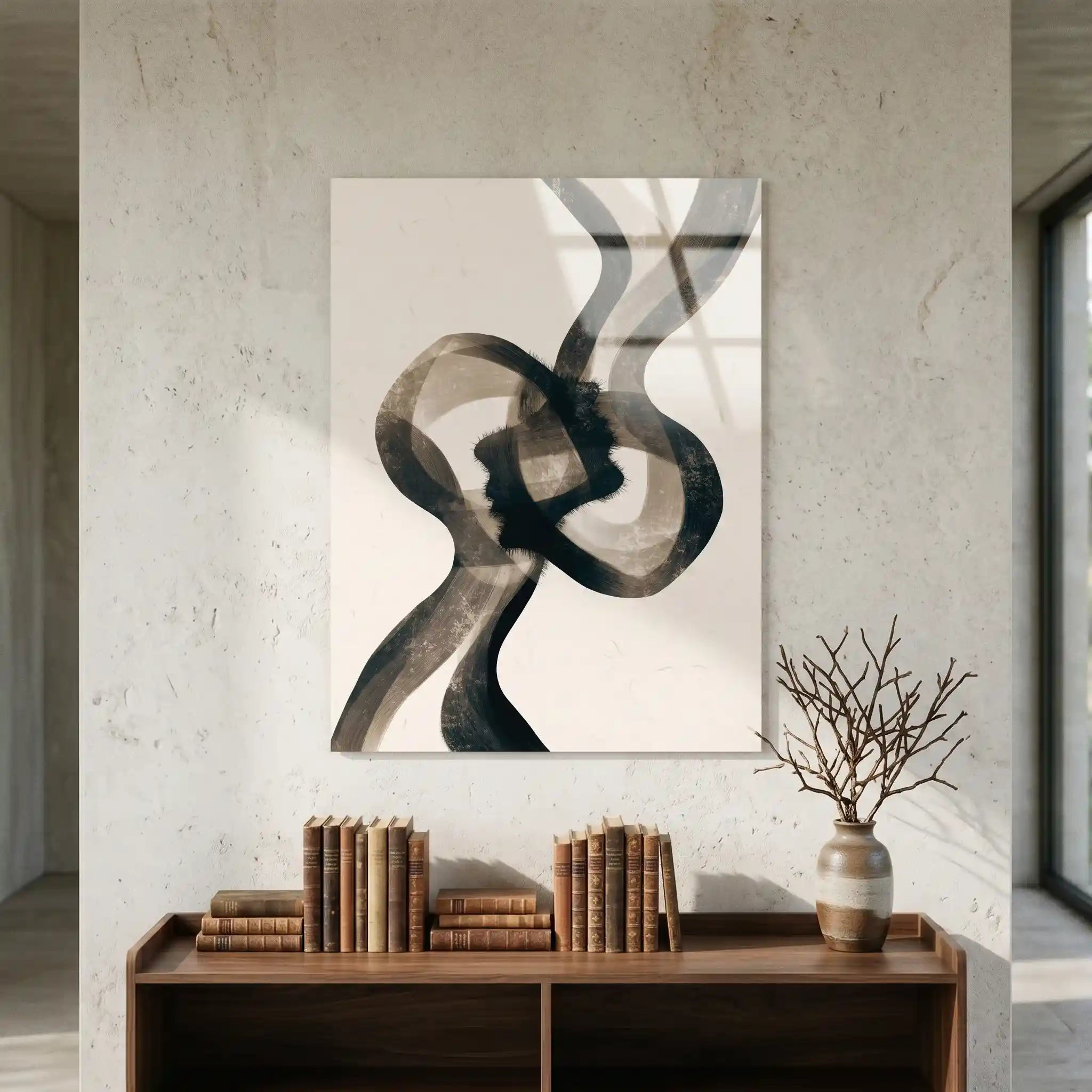 Cuadro Póster Abstracto Silencio en Movimiento | Decoración Minimalista