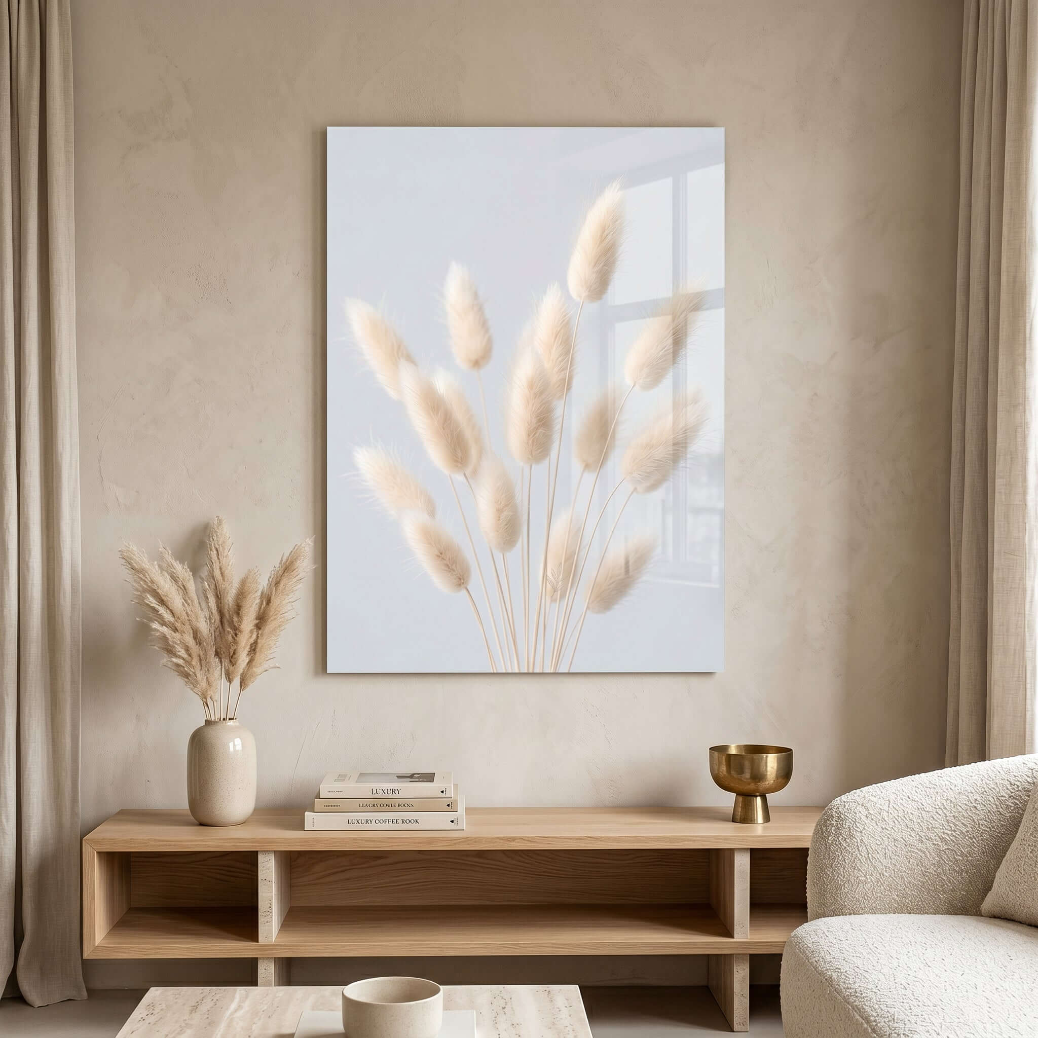 Cuadro Póster Espigas Beige | Decoración Natural Minimalista