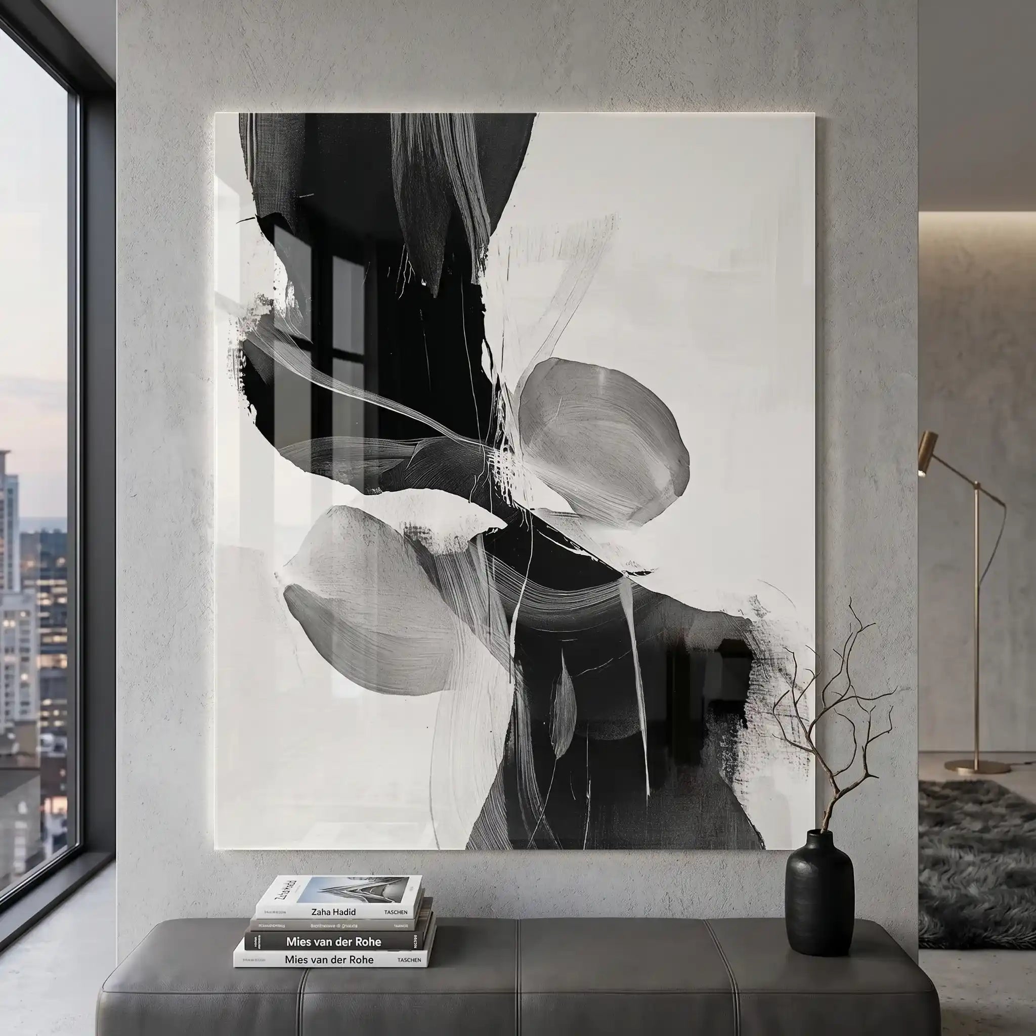 Cuadro Póster Abstracto Equilibrio Monocromático | Decoración Minimalista