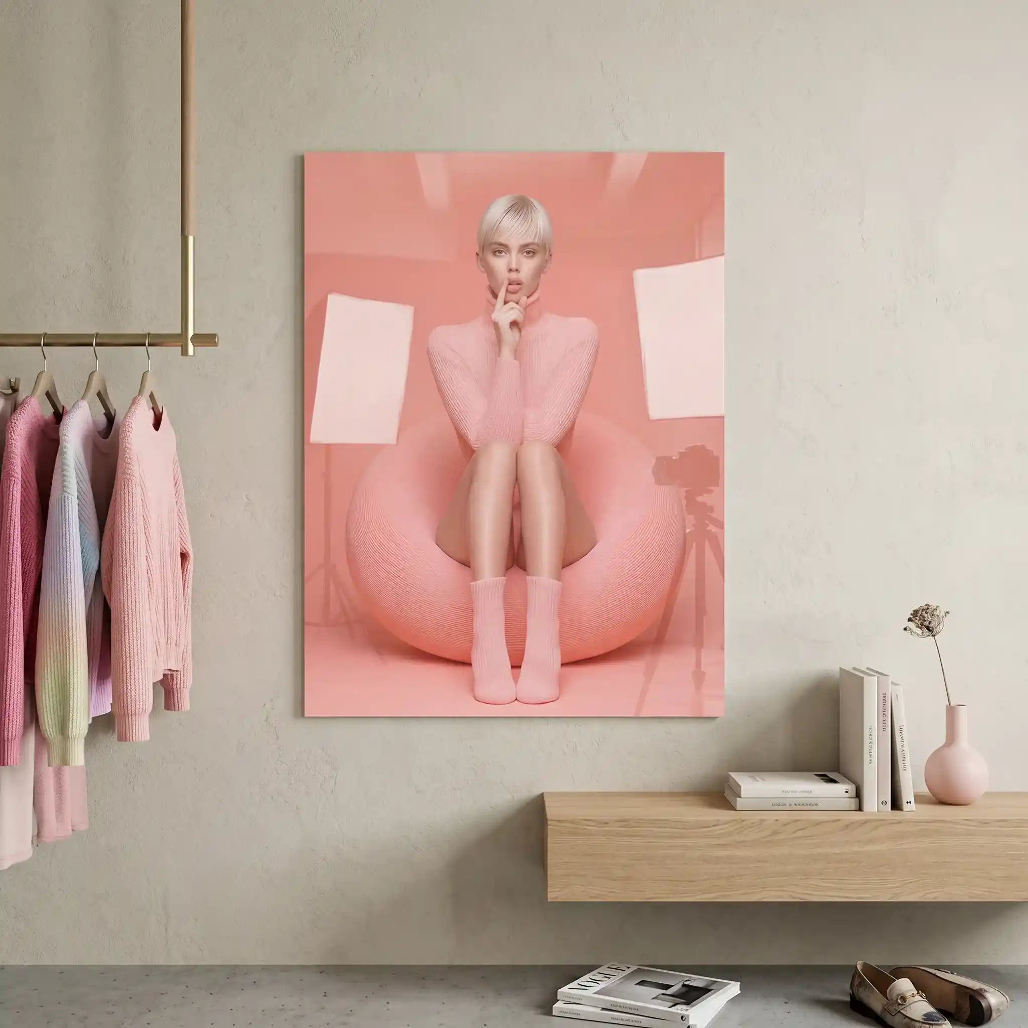 Cuadro Pink Silence | Fashion Portrait
