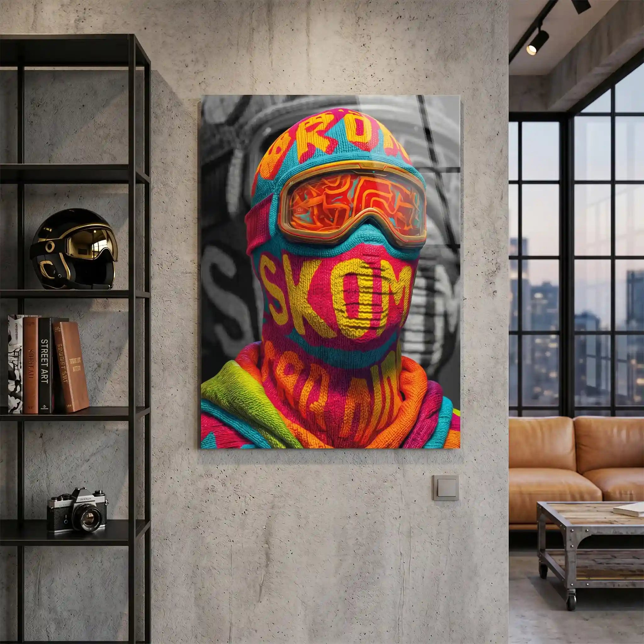 Cuadro Póster Ski Mask | Urban Rider | Color Rush