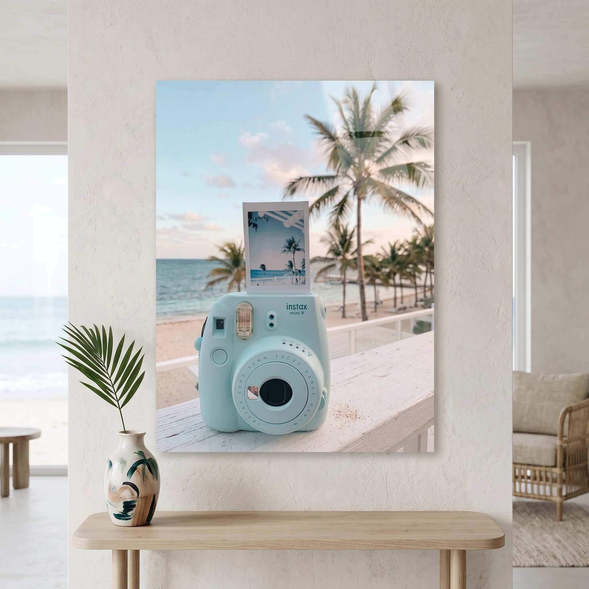 Cuadro Póster Cámara Polaroid | Decoración Tropical