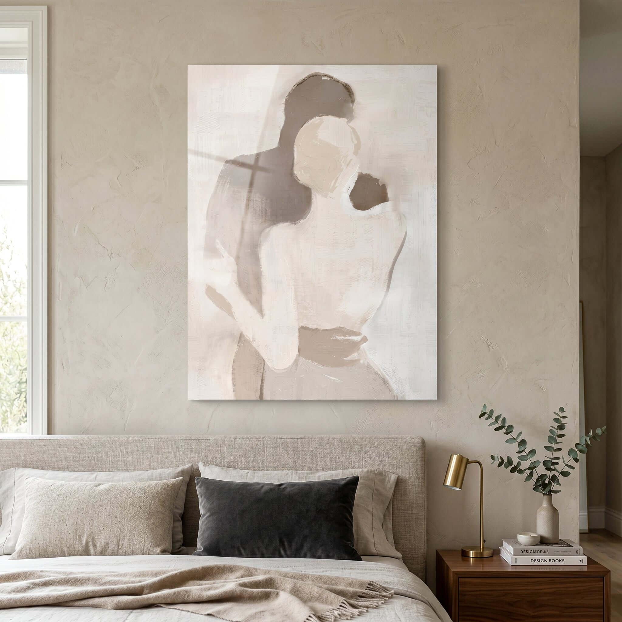Cuadro Póster Pareja Abstracta | Decoración Beige