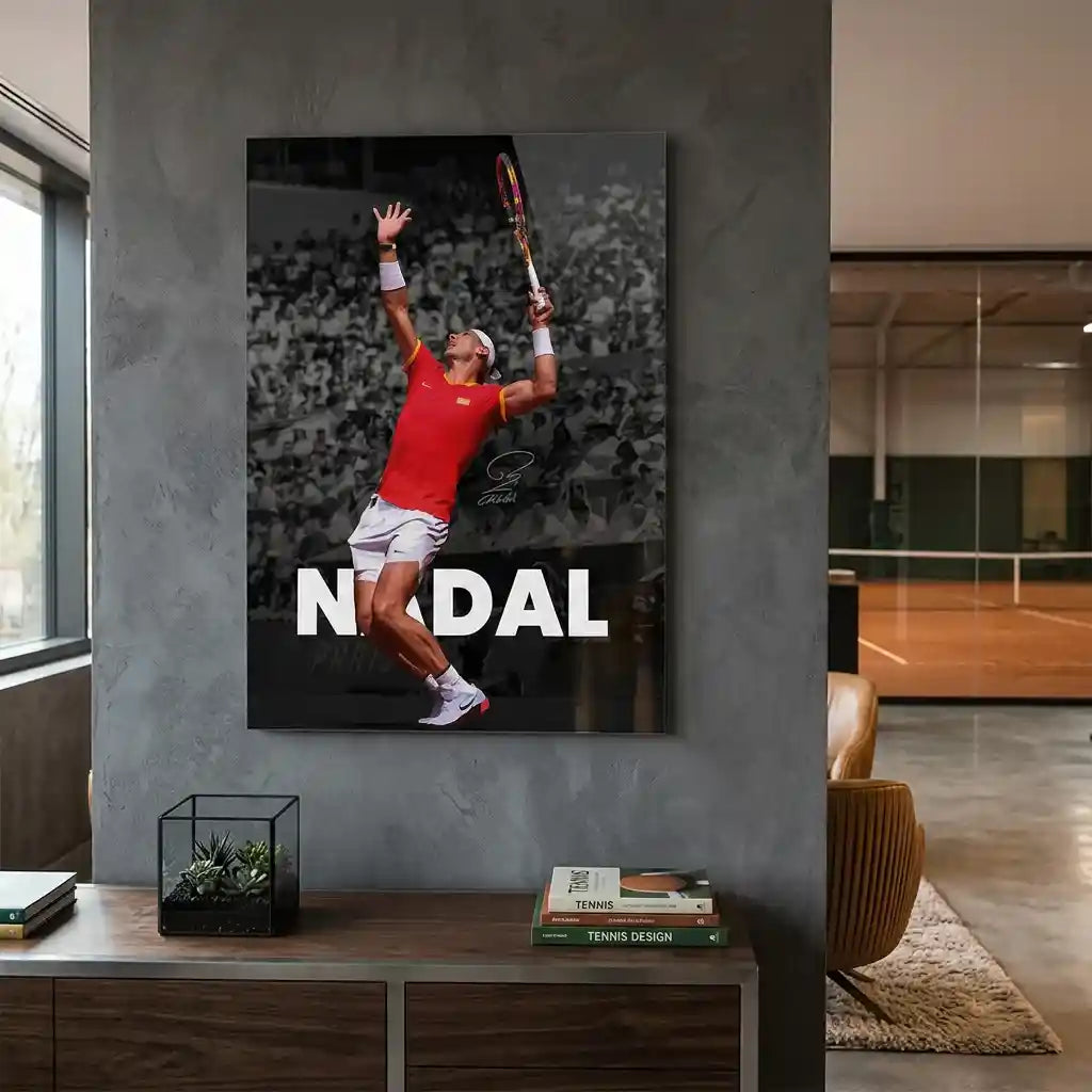 Cuadro Póster Rafael Nadal | Decoración de Tenis
