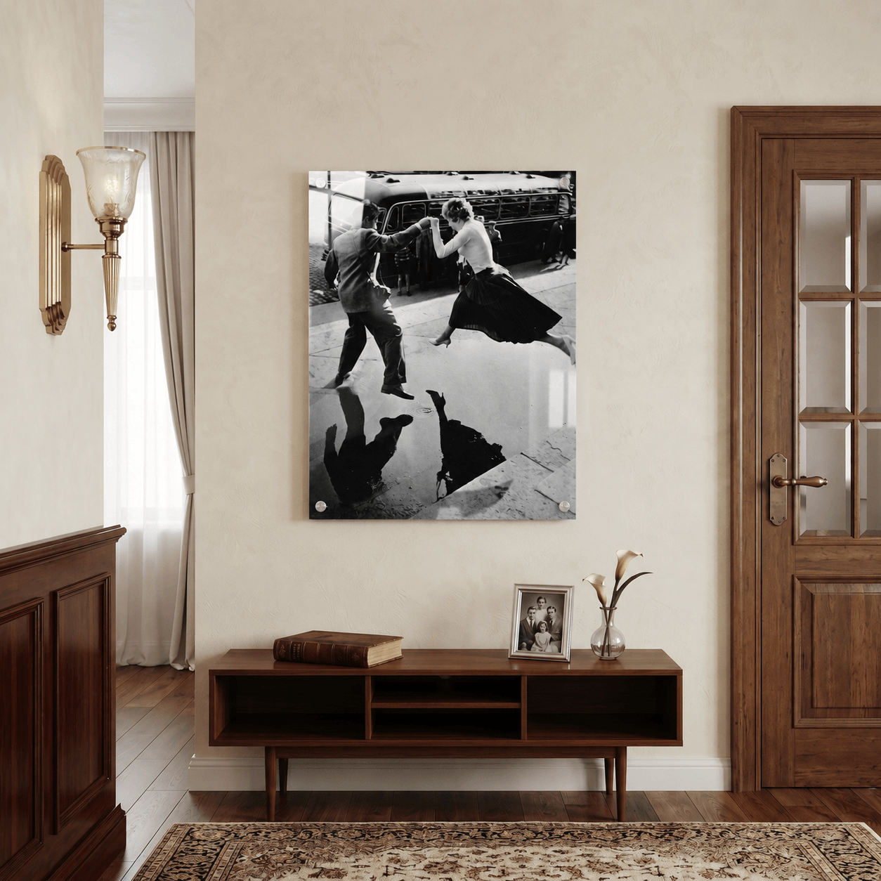 Cuadro Póster Pareja Bailando | Decoración en Blanco y Negro
