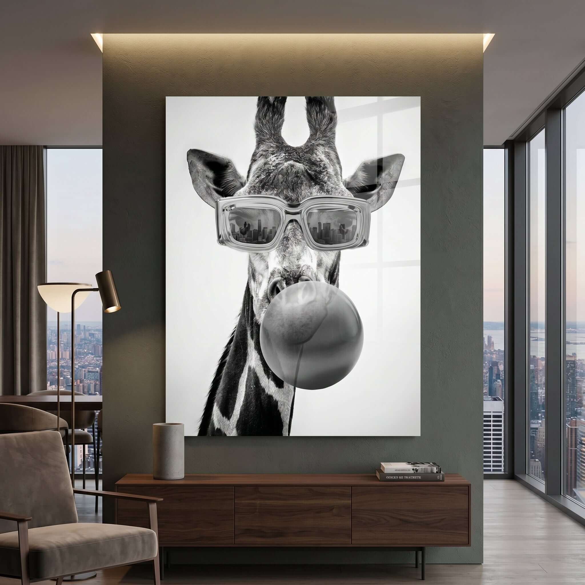 Cuadro Póster Jirafa con Gafas | Decoración Original