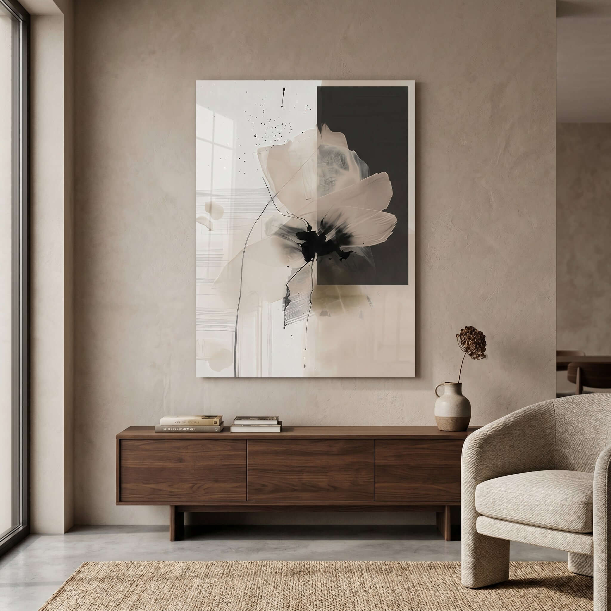 Cuadro Póster Flor Abstracta | Decoración Minimalista