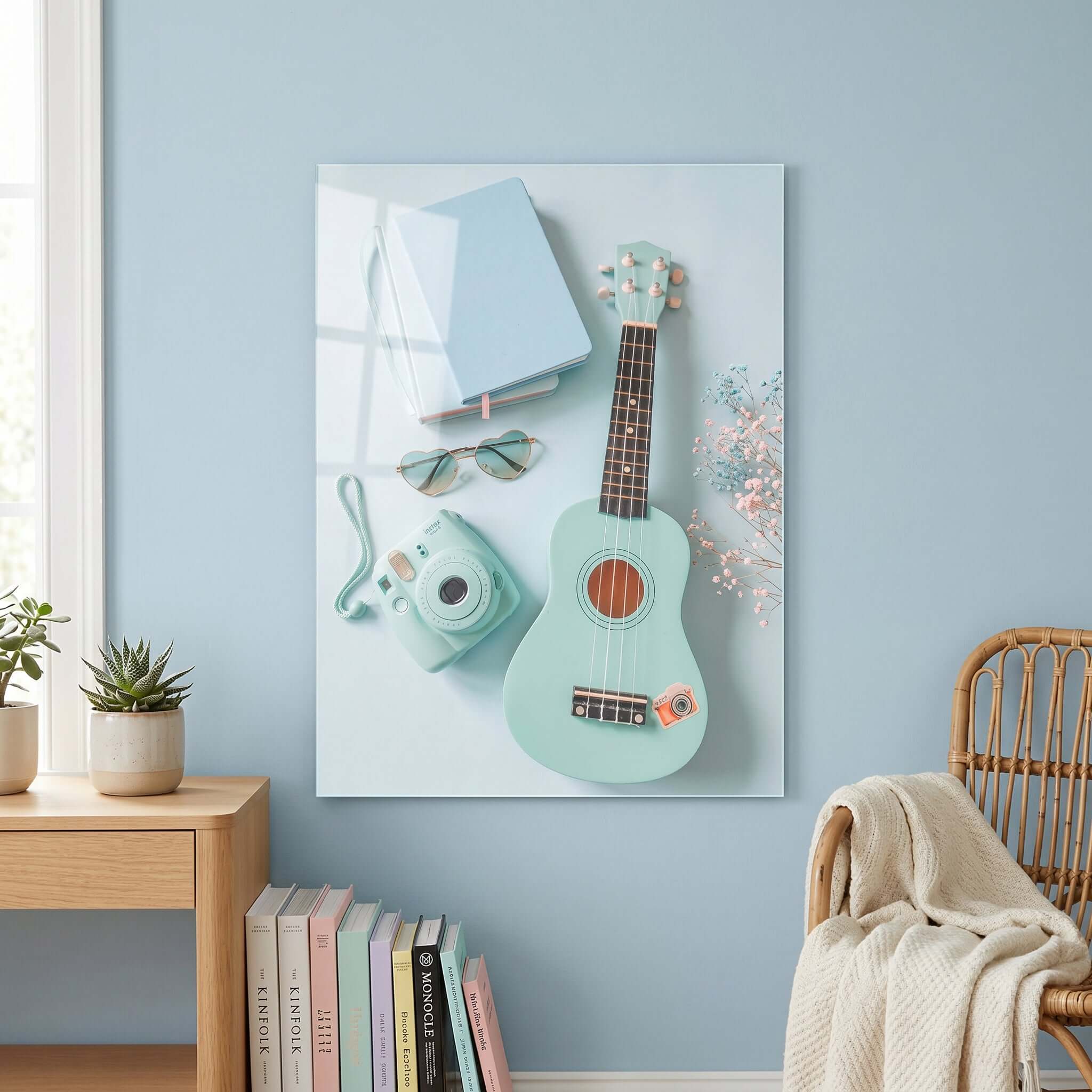 Cuadro Póster Guitarra y Cámara | Decoración Musical