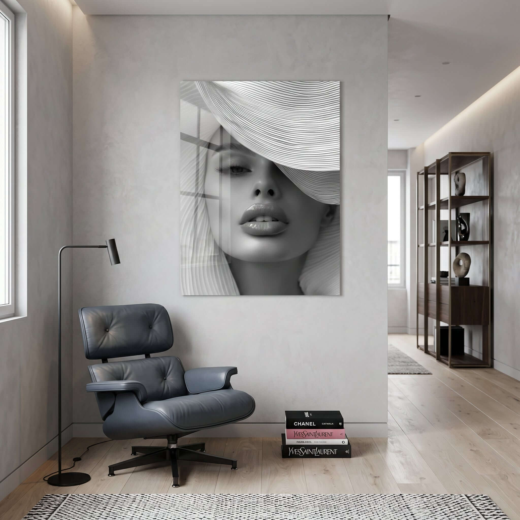 Cuadro Póster Mujer con Sombrero | Decoración Elegante