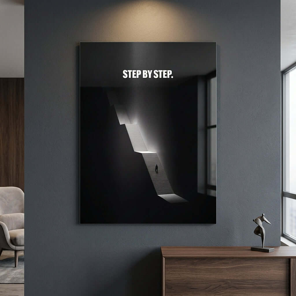 Cuadro Póster Step by Step | Decoración Motivacional