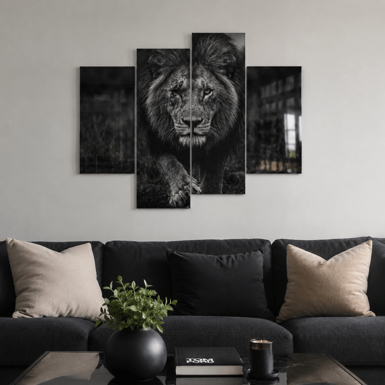 Cuadro de Metacrilato León | Decoración Moderna de Pared