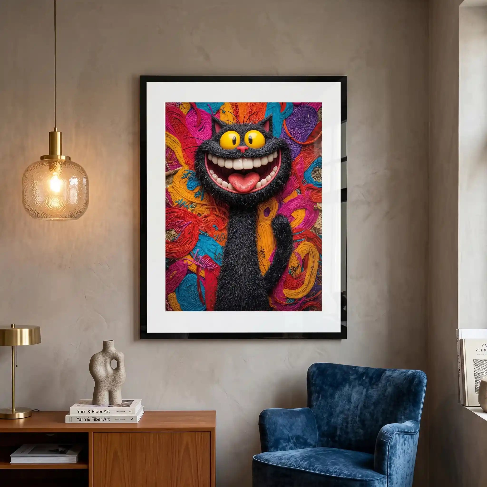 Cuadro Pop Art | Gato Sonriente | Explosión de Color