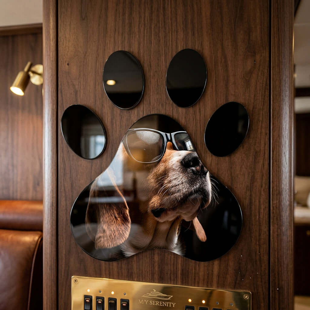 Cuadro Huella de Perro con Gafas | Decoración Original