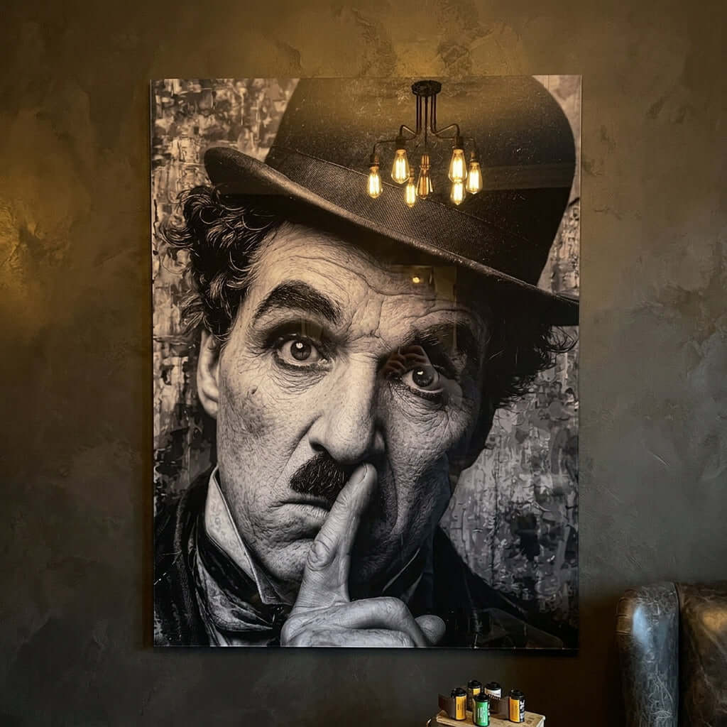 Cuadro Póster Charlie Chaplin | Decoración de Cine Clásico