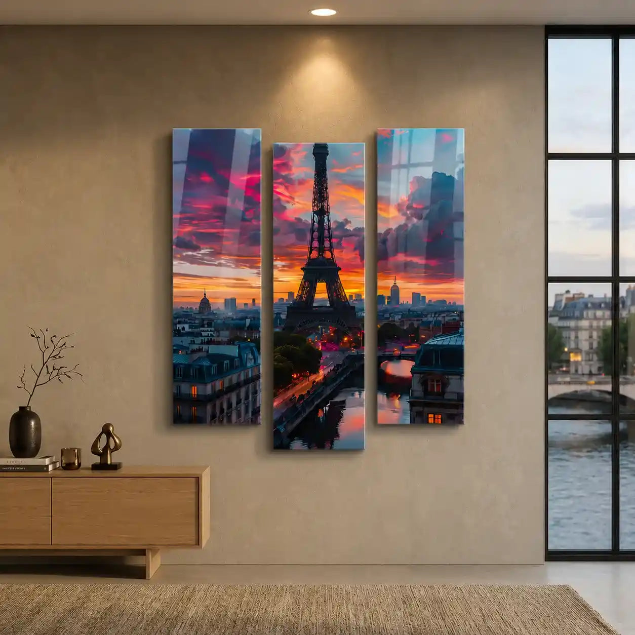 Cuadro Torre Eiffel al Atardecer | París en Llamas