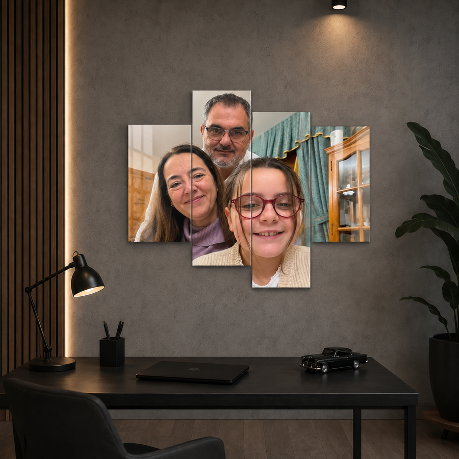Cuadro Dividido Personalizable | 4 Paneles Divididos