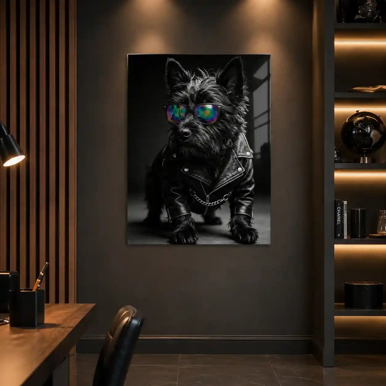 Cuadro Póster Perro Rockero | Decoración Urbana