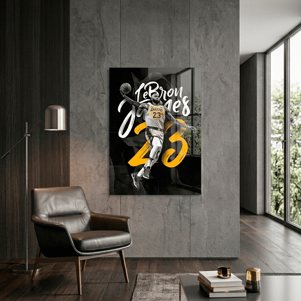 Cuadro Póster LeBron James 23 | Decoración de Baloncesto