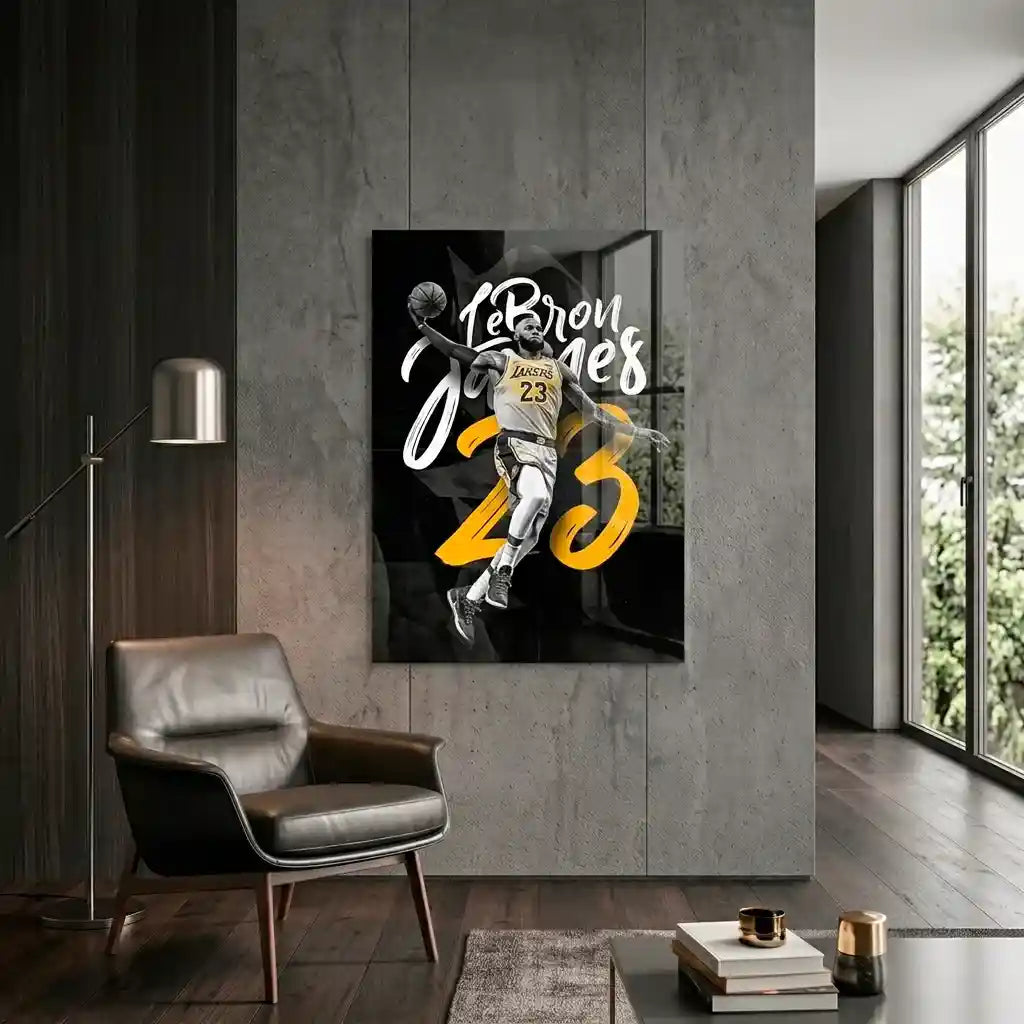 Cuadro Póster LeBron James 23 | Decoración de Baloncesto