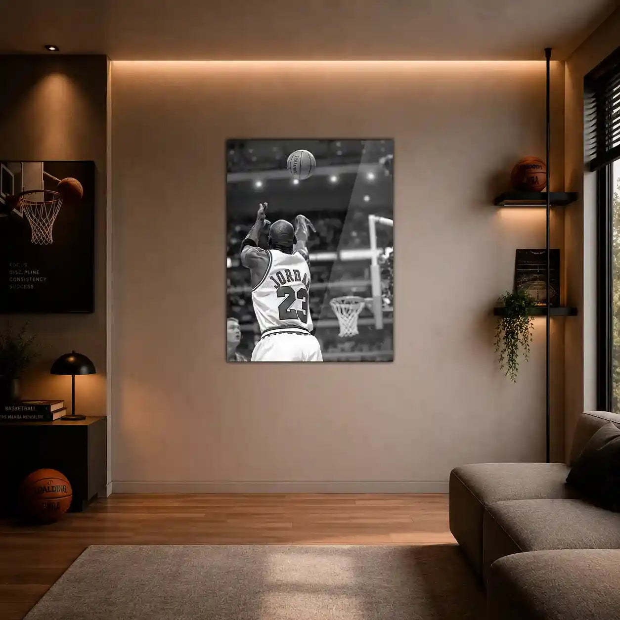 Cuadro Póster Michael Jordan 23 | Decoración de Baloncesto