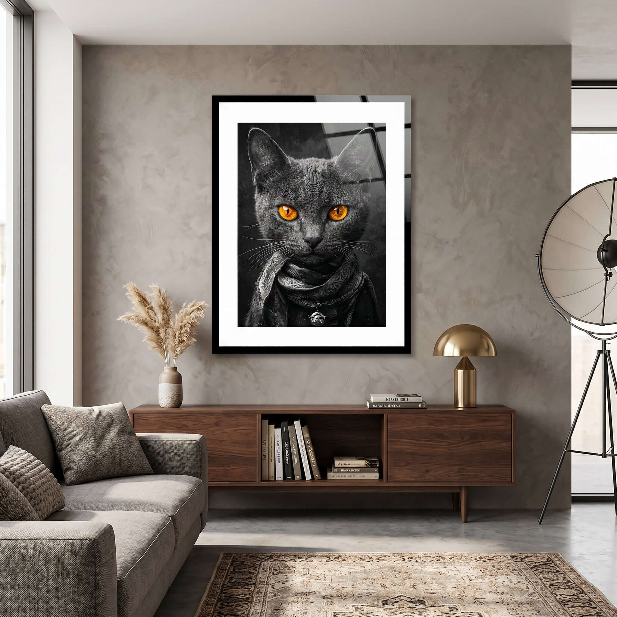 Cuadro Póster Gato Negro | Decoración Urbana Moderna
