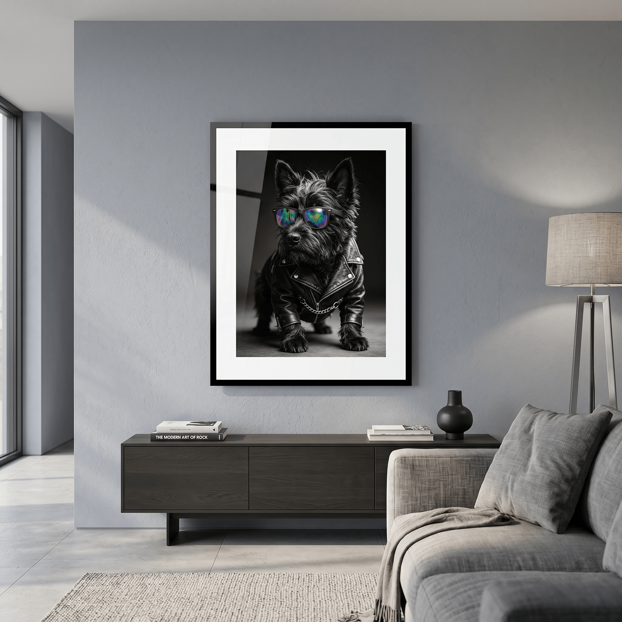 Cuadro Póster Perro Rockero | Decoración Urbana