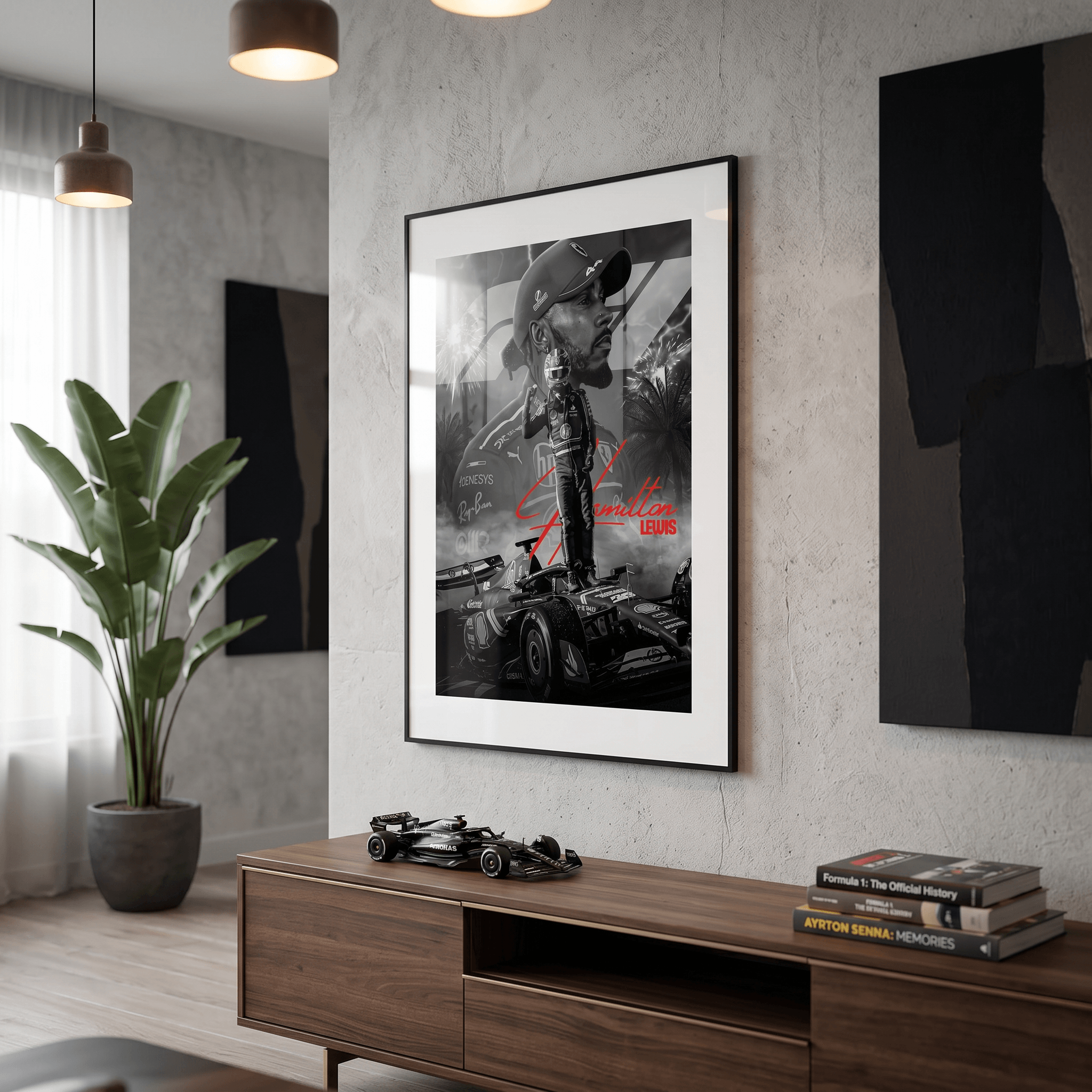 Cuadro Póster Lewis Hamilton | Decoración de Fórmula 1