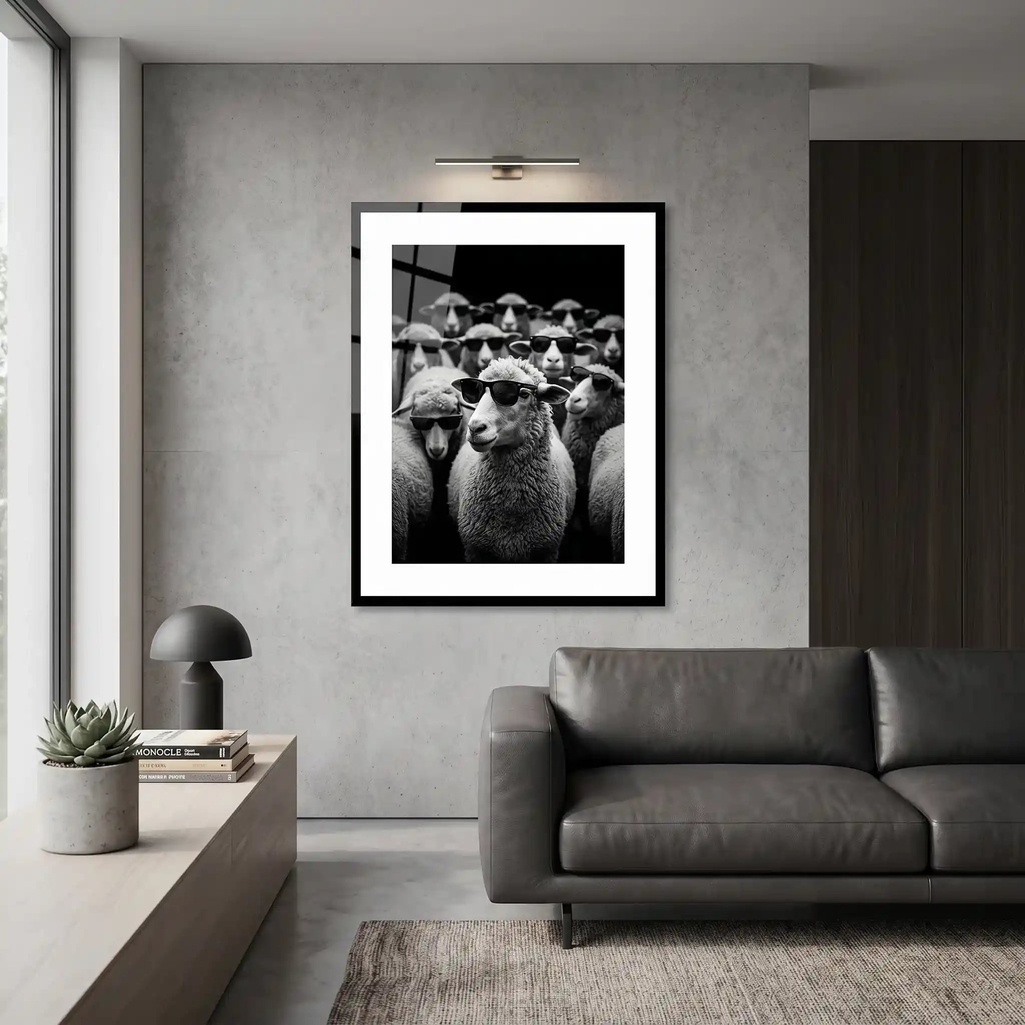 Cuadro Póster Ovejas con Gafas | Decoración Original