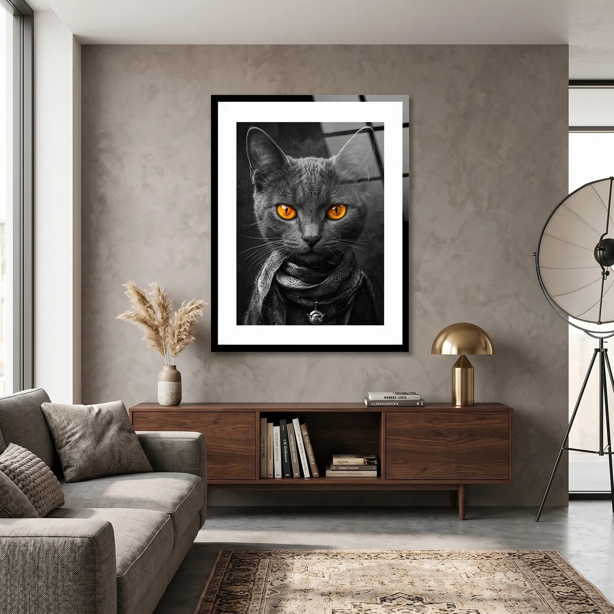 Cuadro Póster Gato Negro | Decoración Urbana Moderna