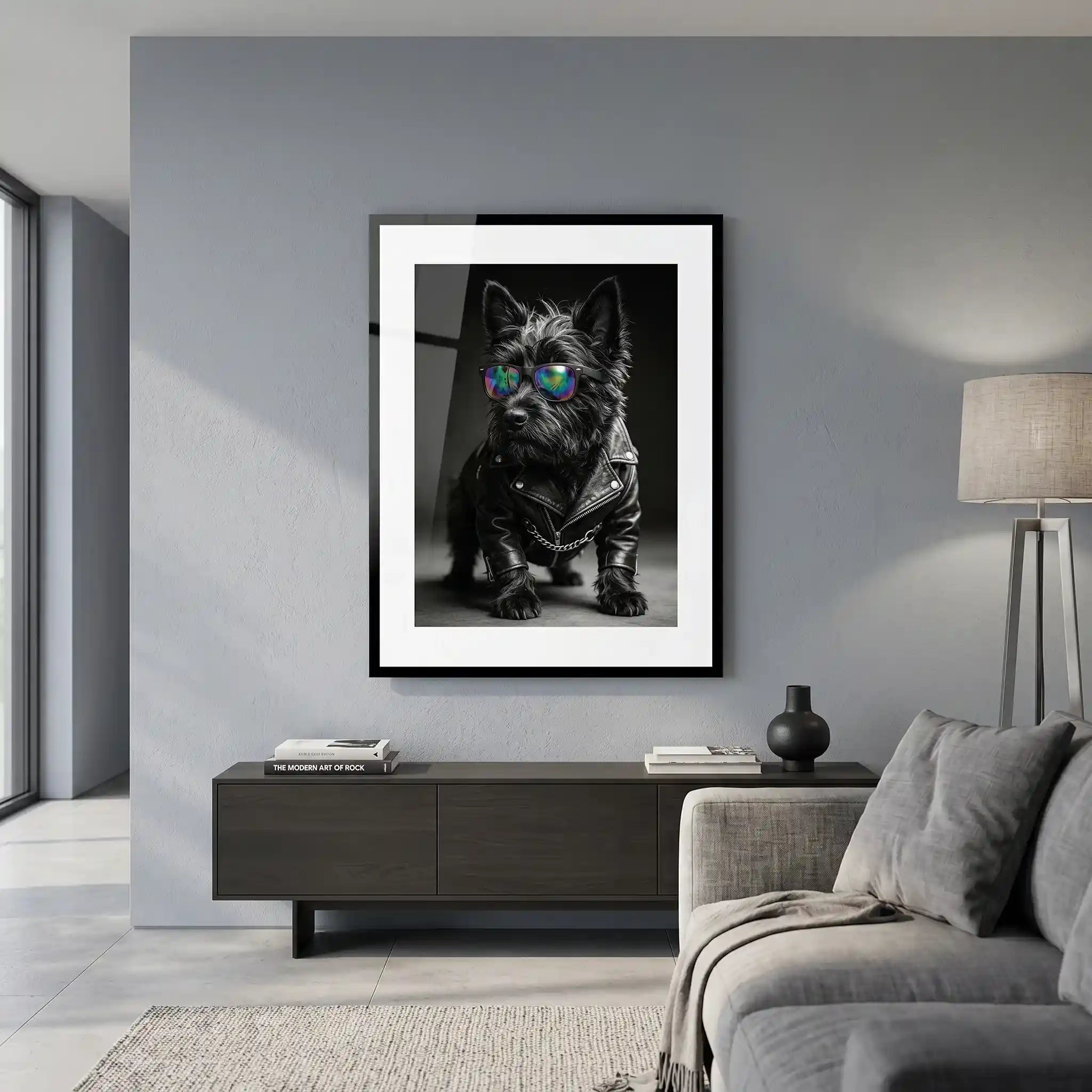 Cuadro Póster Perro Rockero | Decoración Urbana