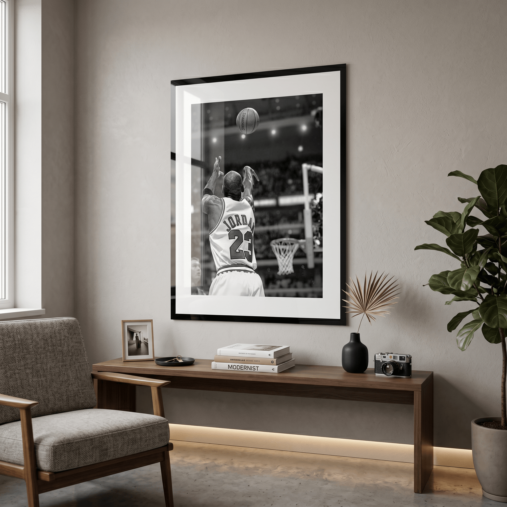 Cuadro Póster Michael Jordan 23 | Decoración de Baloncesto