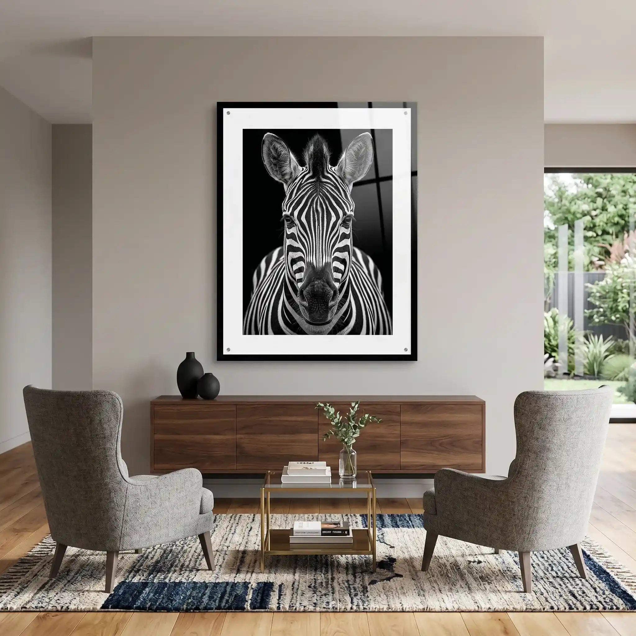 Cuadro Póster Zebra | Decoración Elegante en Blanco y Negro