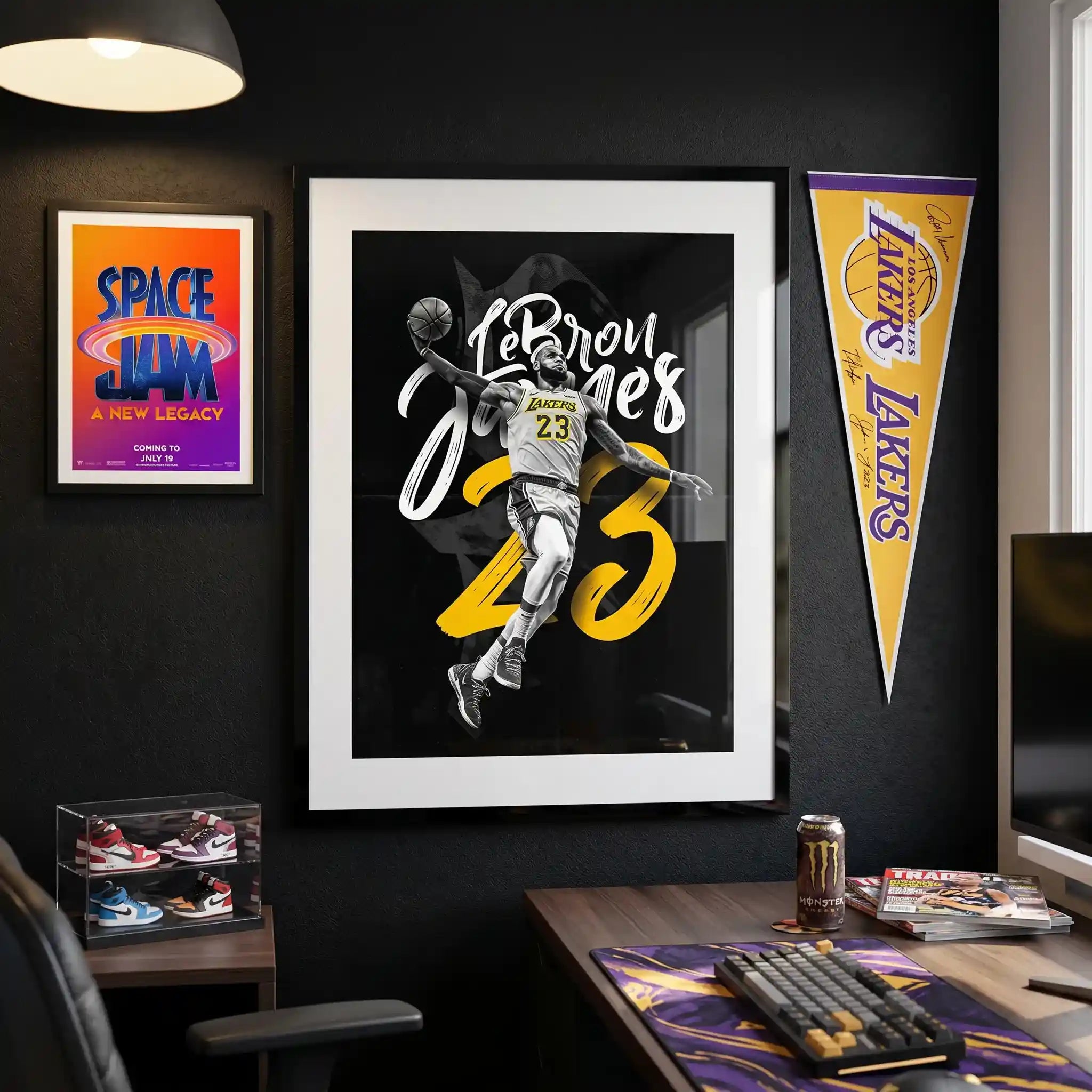 Cuadro Póster LeBron James 23 | Decoración de Baloncesto