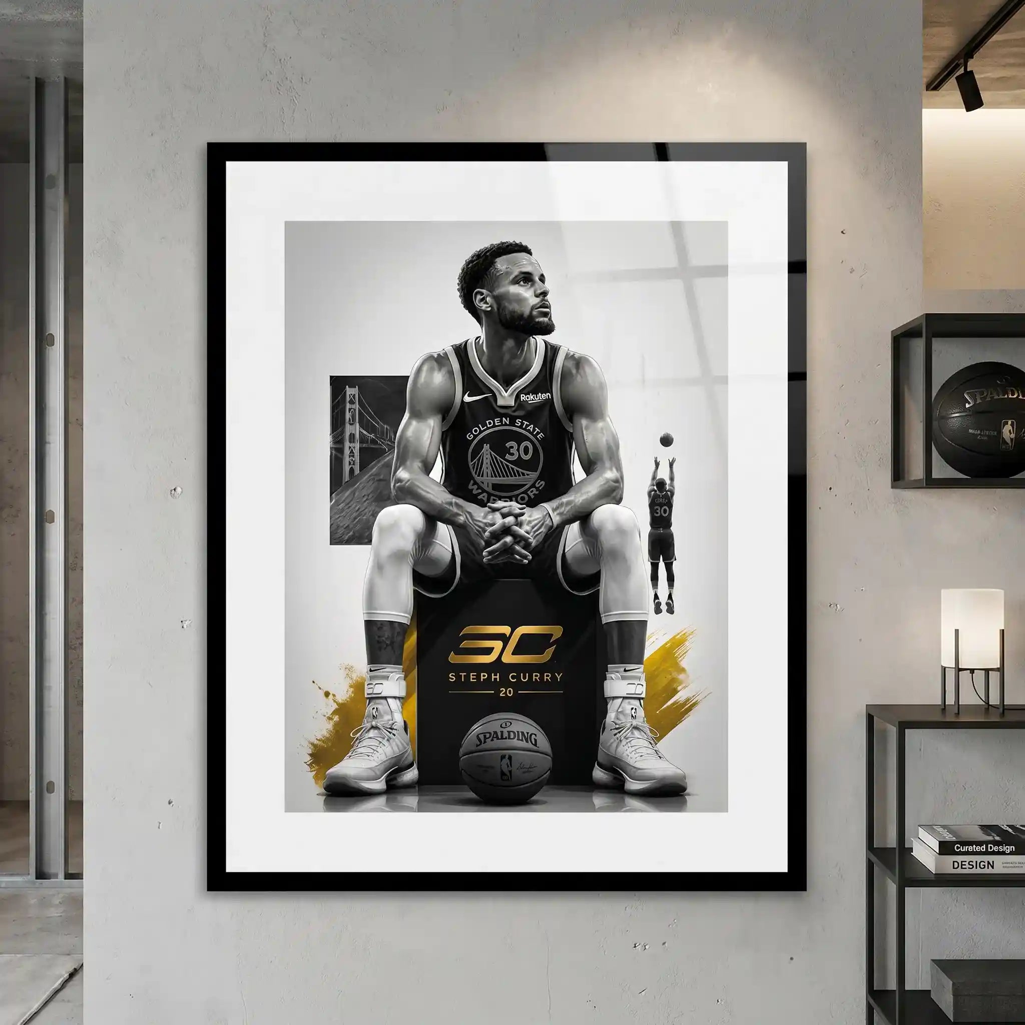 Cuadro Póster Stephen Curry 30 | Decoración de Baloncesto