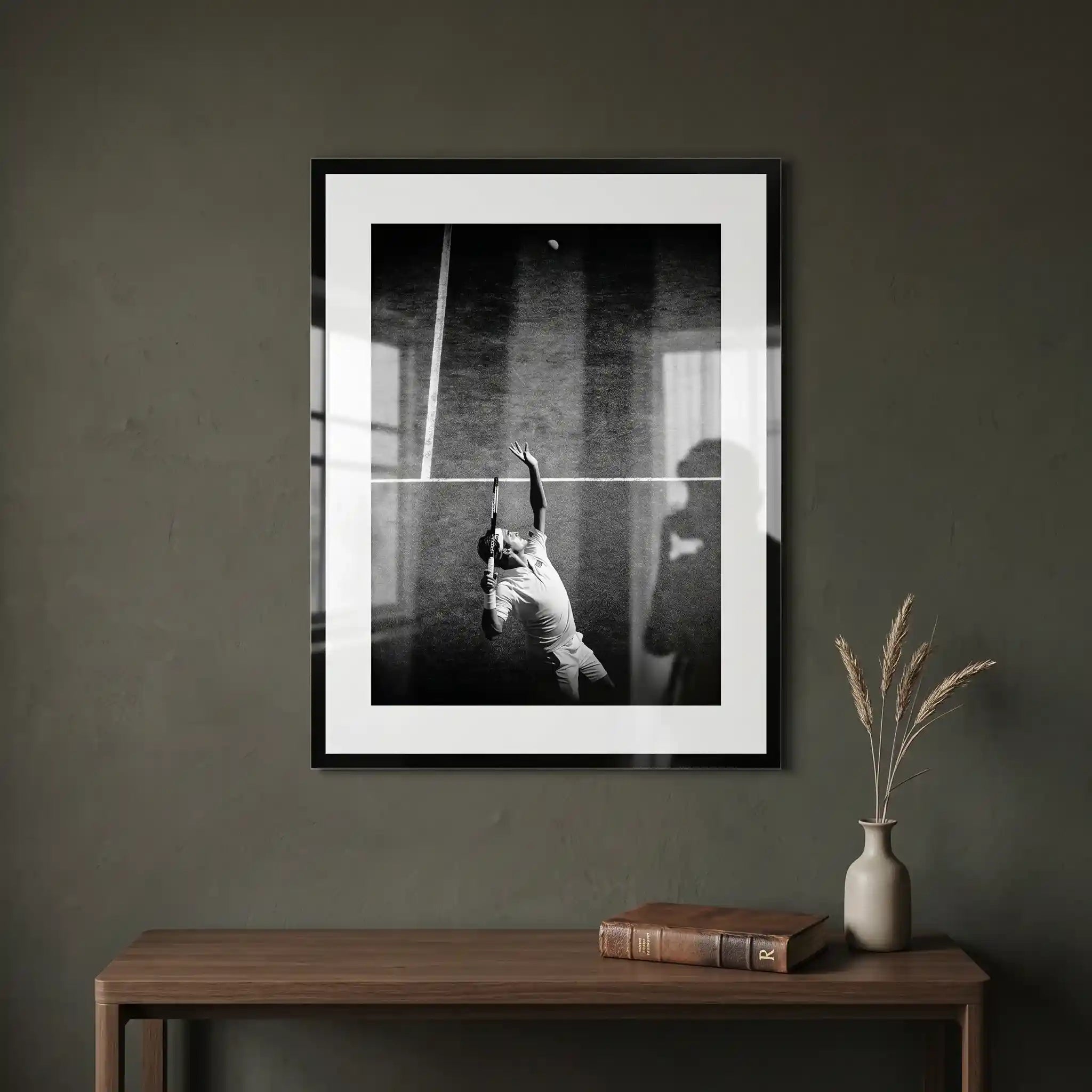Cuadro Póster Tenis al Saque | Decoración Deportiva