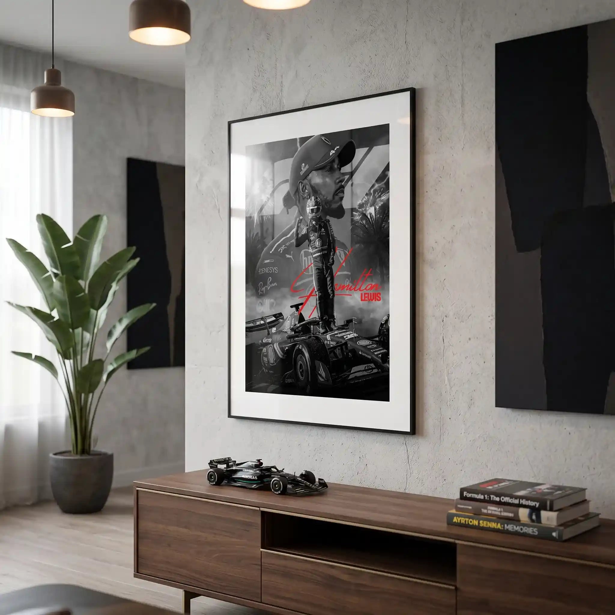Cuadro Póster Lewis Hamilton | Decoración de Fórmula 1