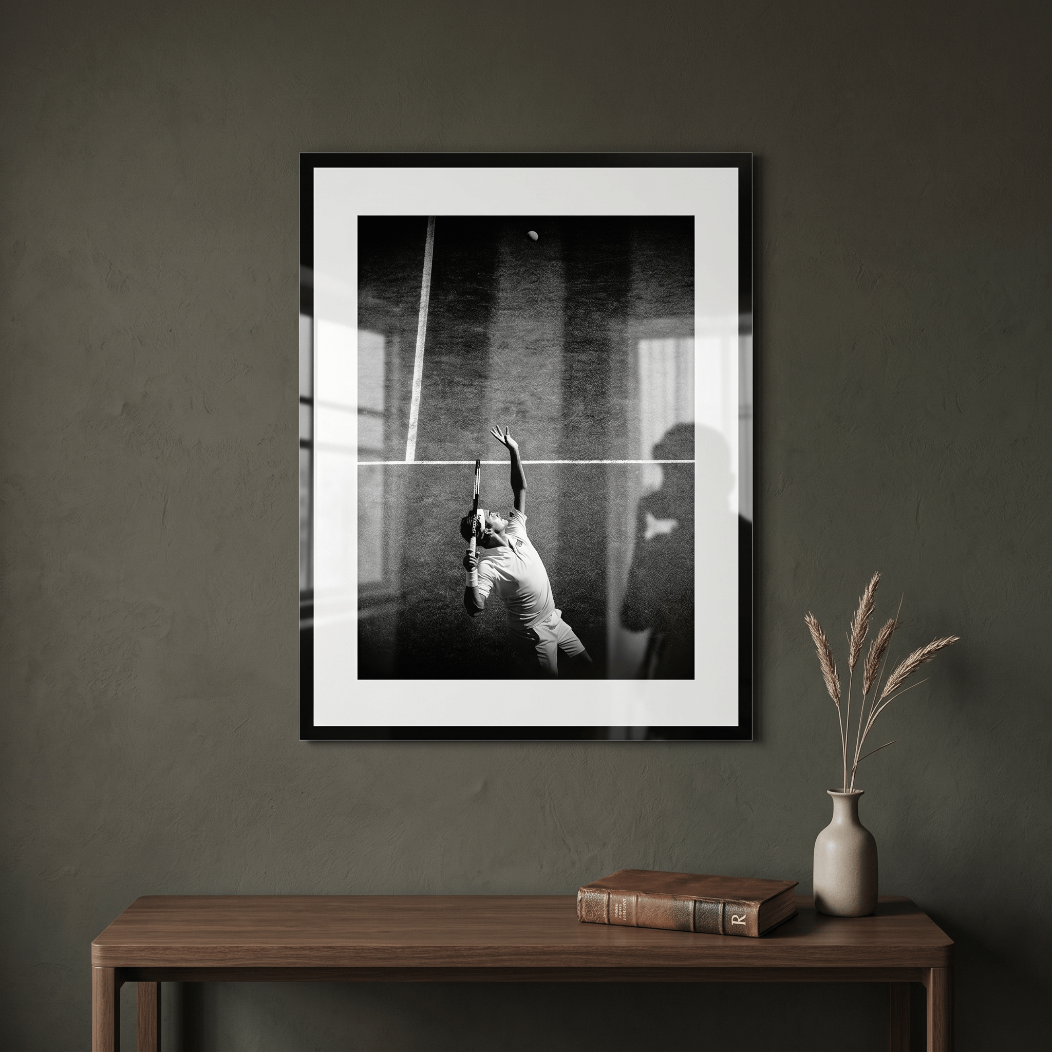 Cuadro Póster Tenis al Saque | Decoración Deportiva