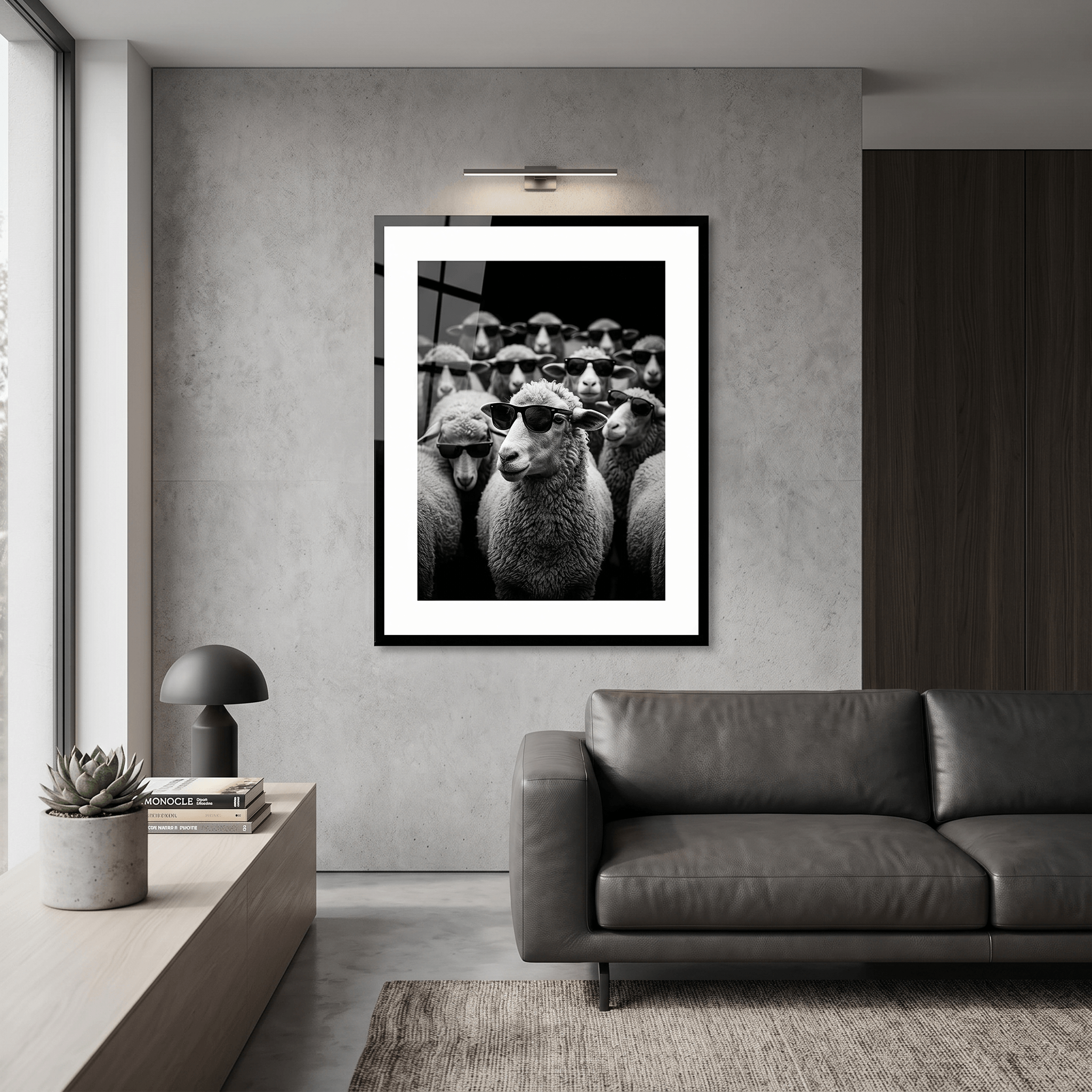 Cuadro Póster Ovejas con Gafas | Decoración Original