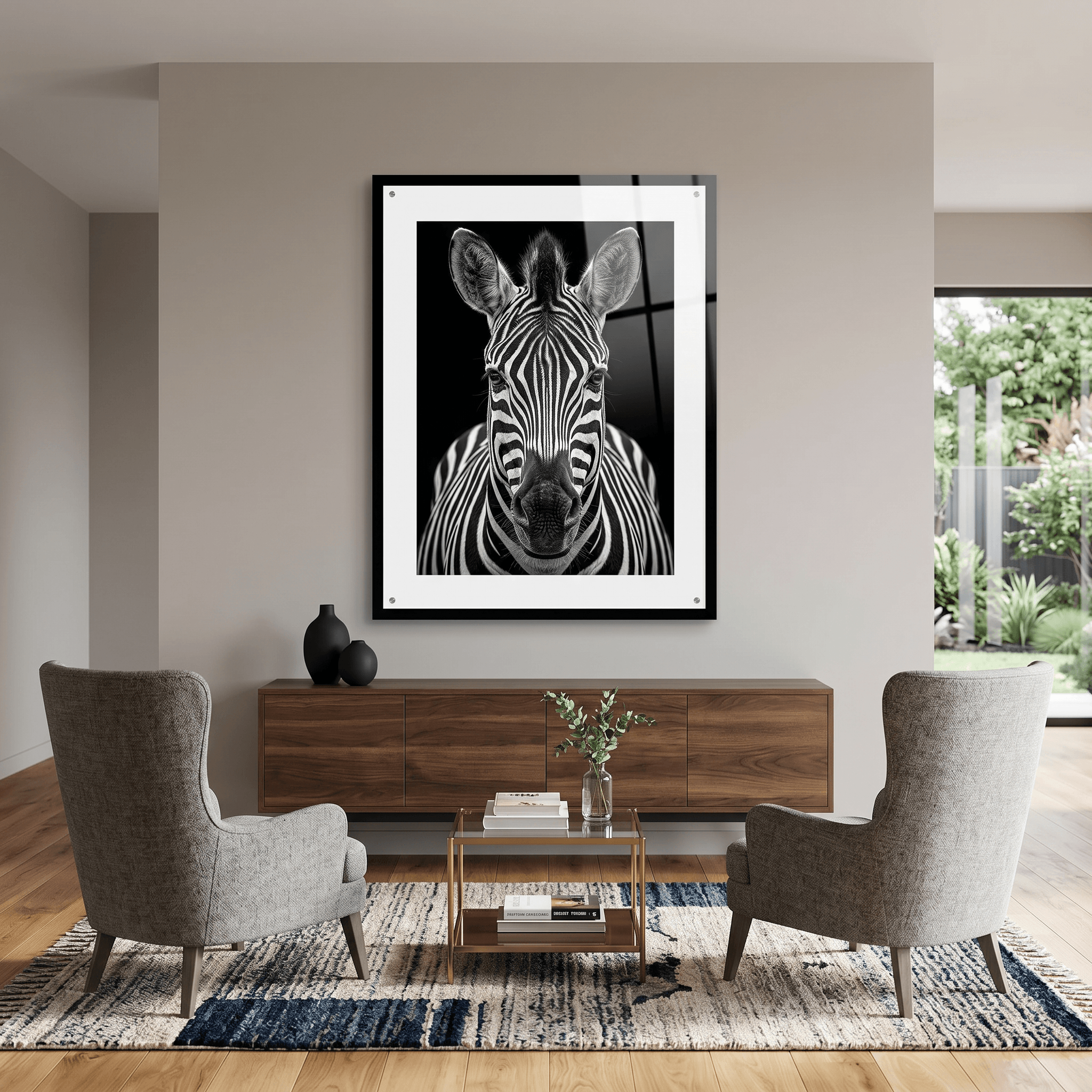 Cuadro Póster Zebra | Decoración Elegante en Blanco y Negro
