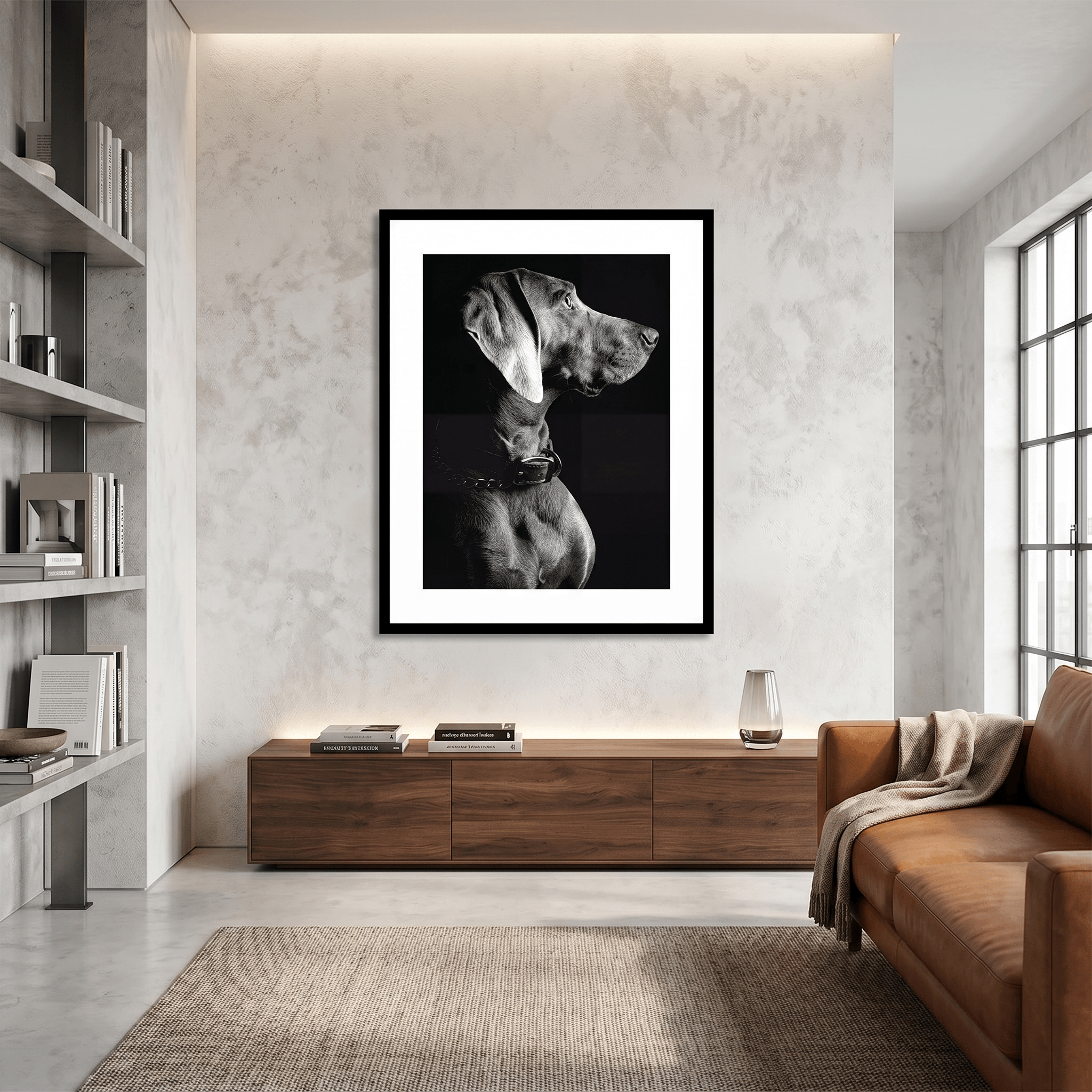 Cuadro Póster Weimaraner | Decoración Elegante