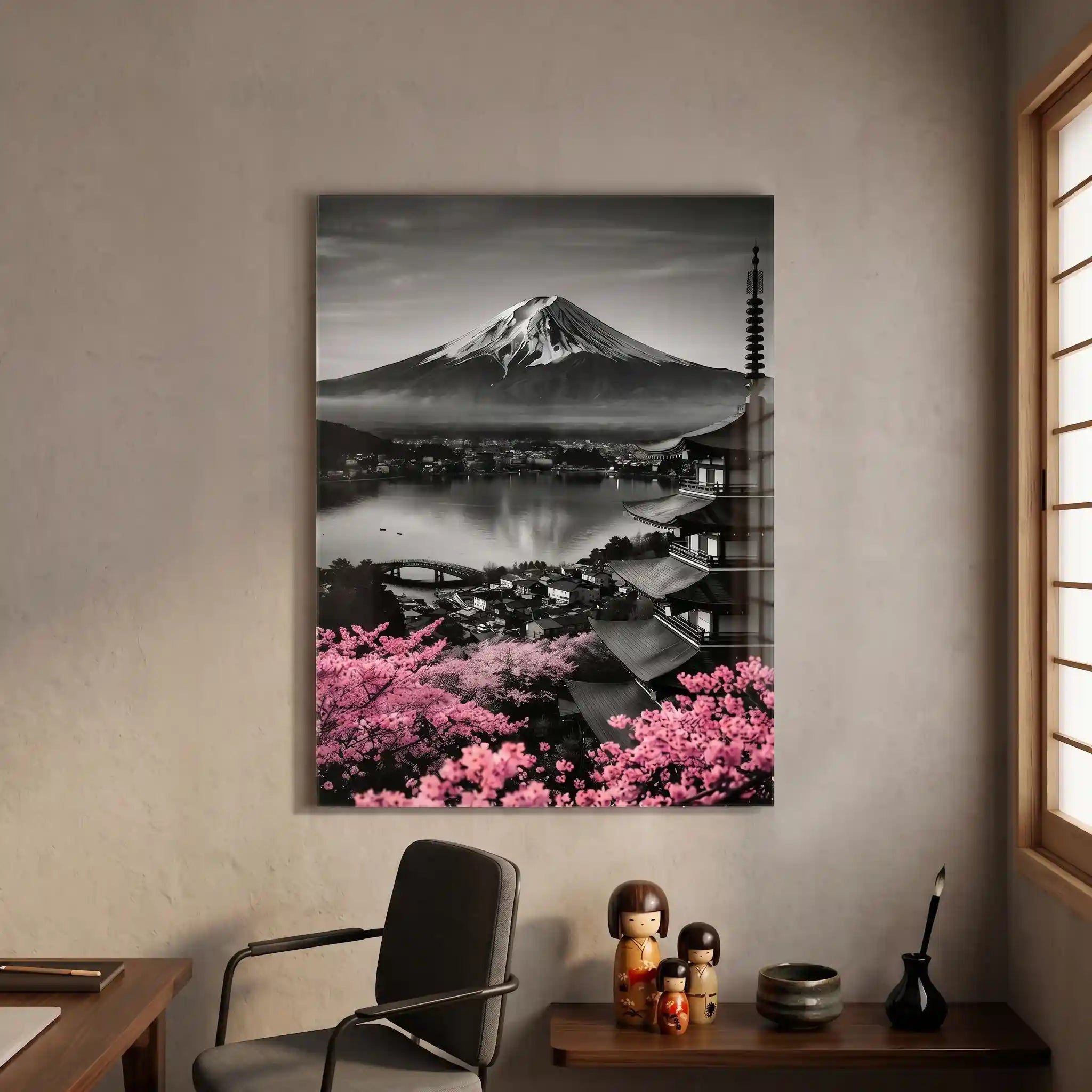 Cuadro Póster Fujiyoshida y Monte Fuji | Decoración Japonesa