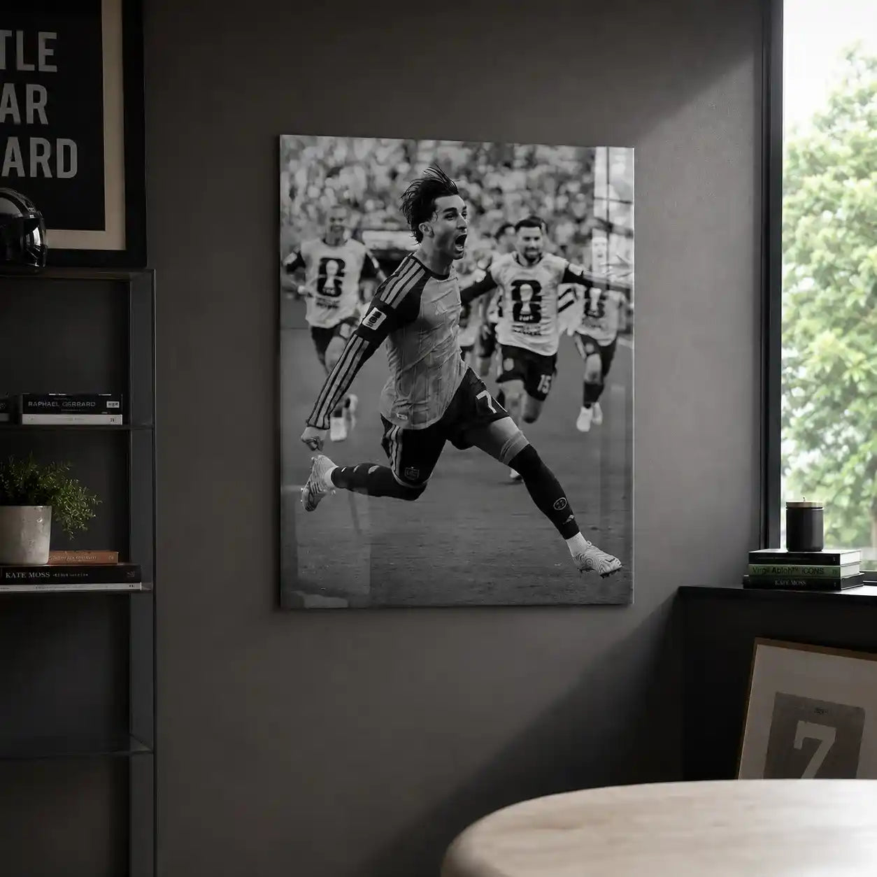 Cuadro Póster Futbolista Celebrando | Decoración de Fútbol